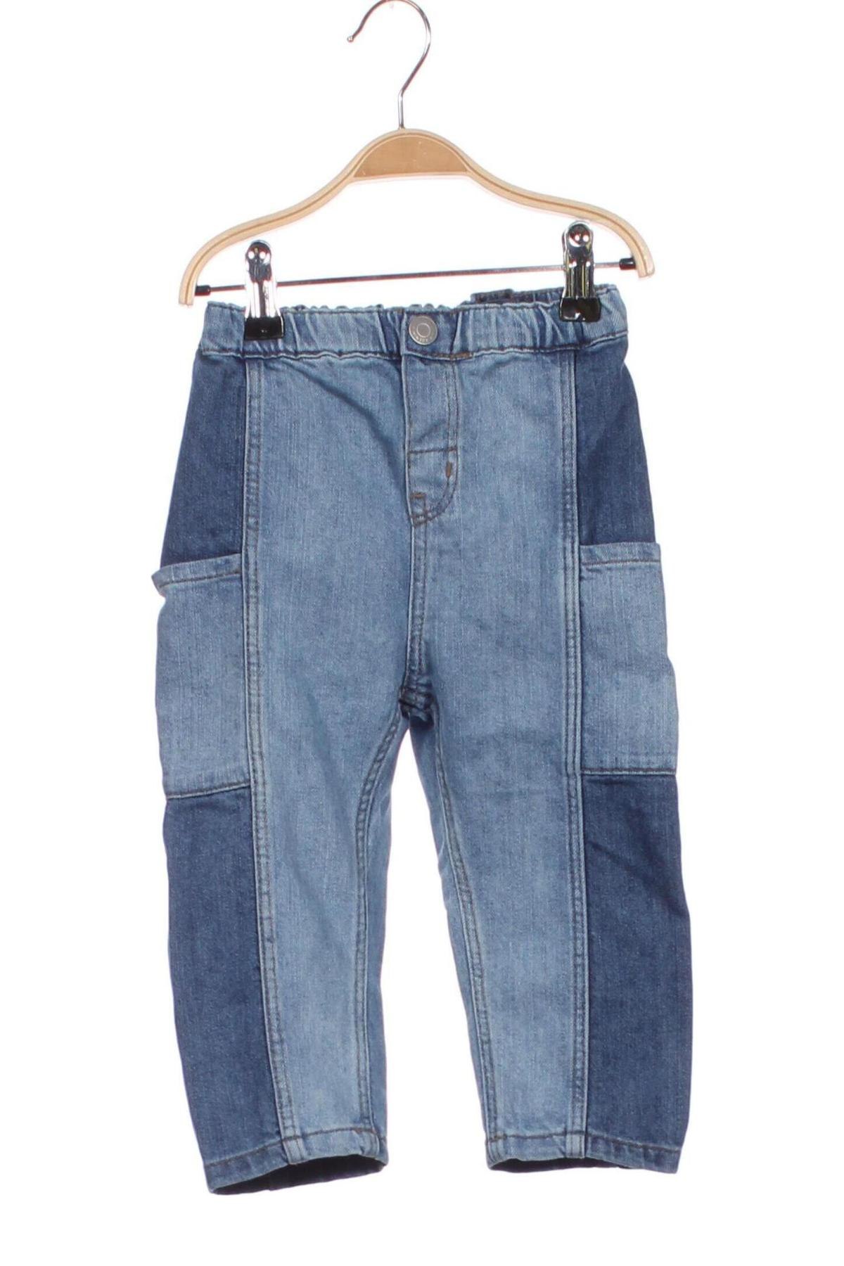 Dziecięce jeansy H&M, Rozmiar 18-24m/ 86-98 cm, Kolor Niebieski, Cena 94,02 zł