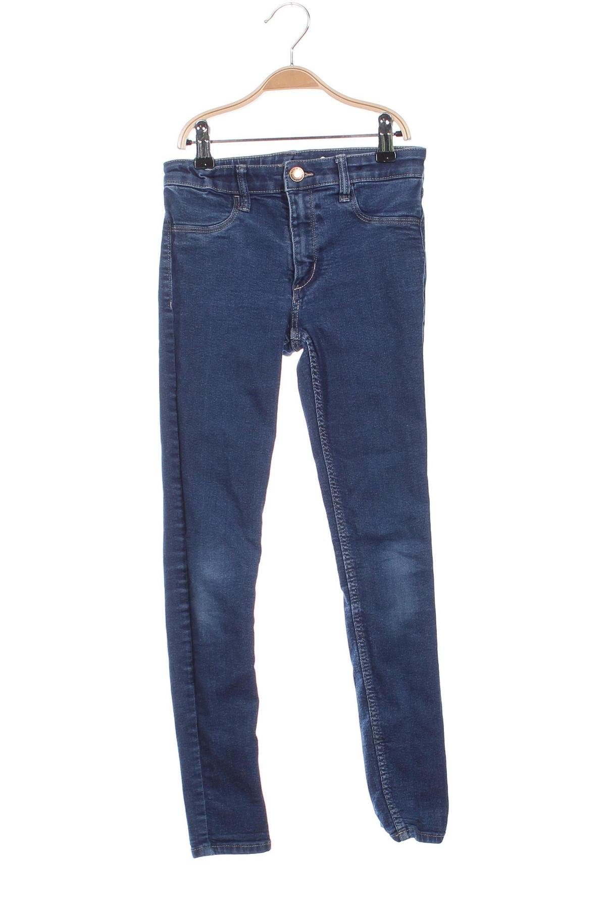 Dziecięce jeansy H&M, Rozmiar 9-10y/ 140-146 cm, Kolor Niebieski, Cena 36,99 zł