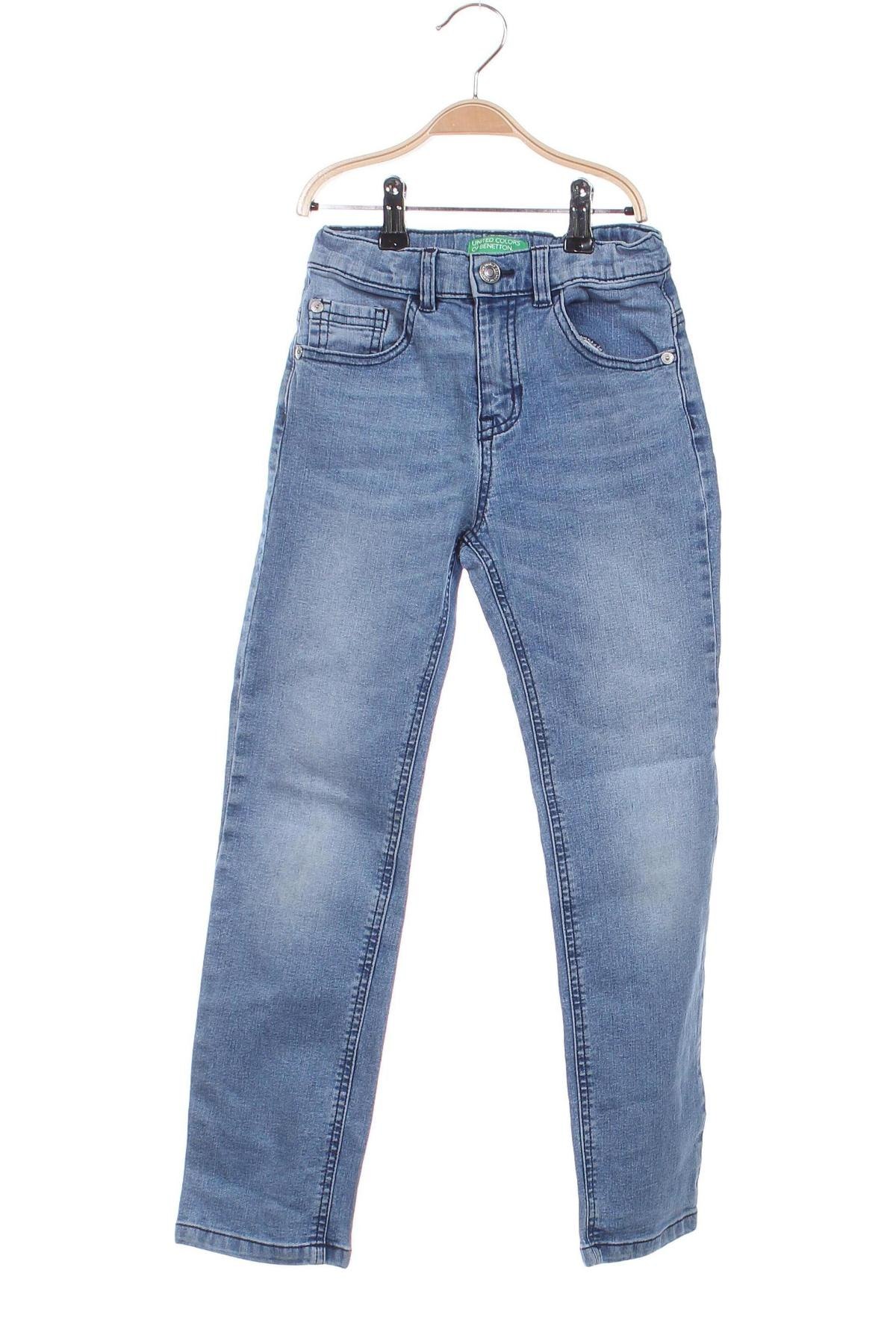 Blugi pentru copii United Colors Of Benetton, Mărime 7-8y/ 128-134 cm, Culoare Albastru, Preț 41,99 Lei