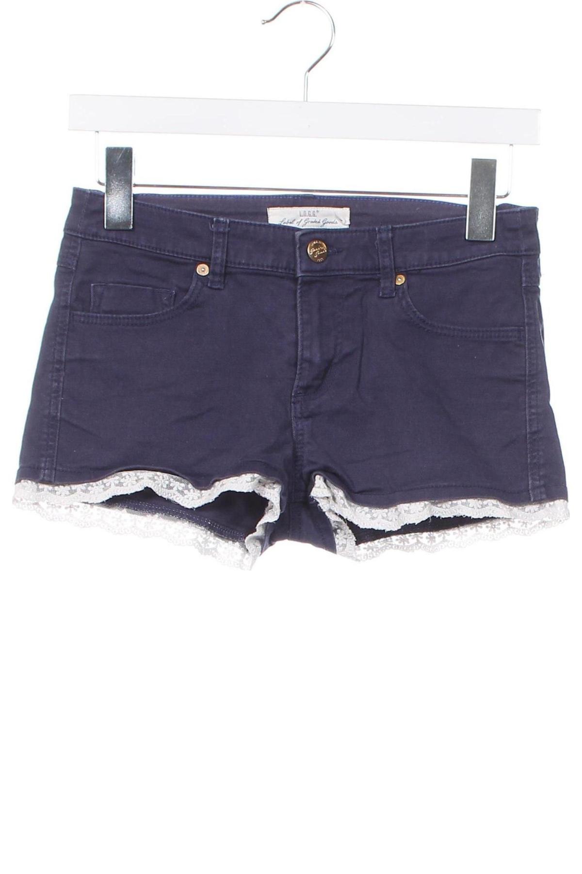 Kinder Shorts H&M L.O.G.G., Größe 11-12y/ 152-158 cm, Farbe Blau, Preis € 3,49