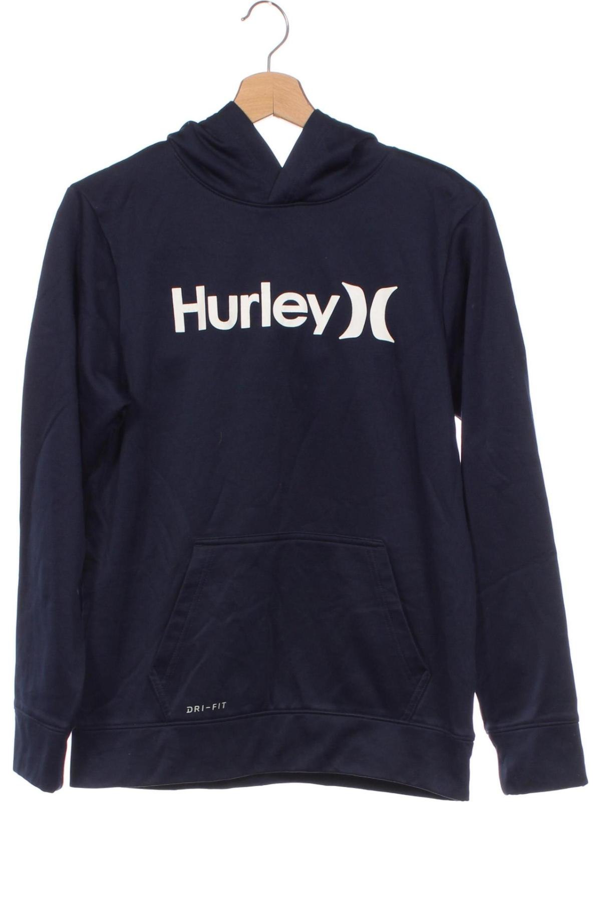 Gyerek sweatshirt Hurley, Méret 14-15y / 168-170 cm, Szín Kék, Ár 7 349 Ft