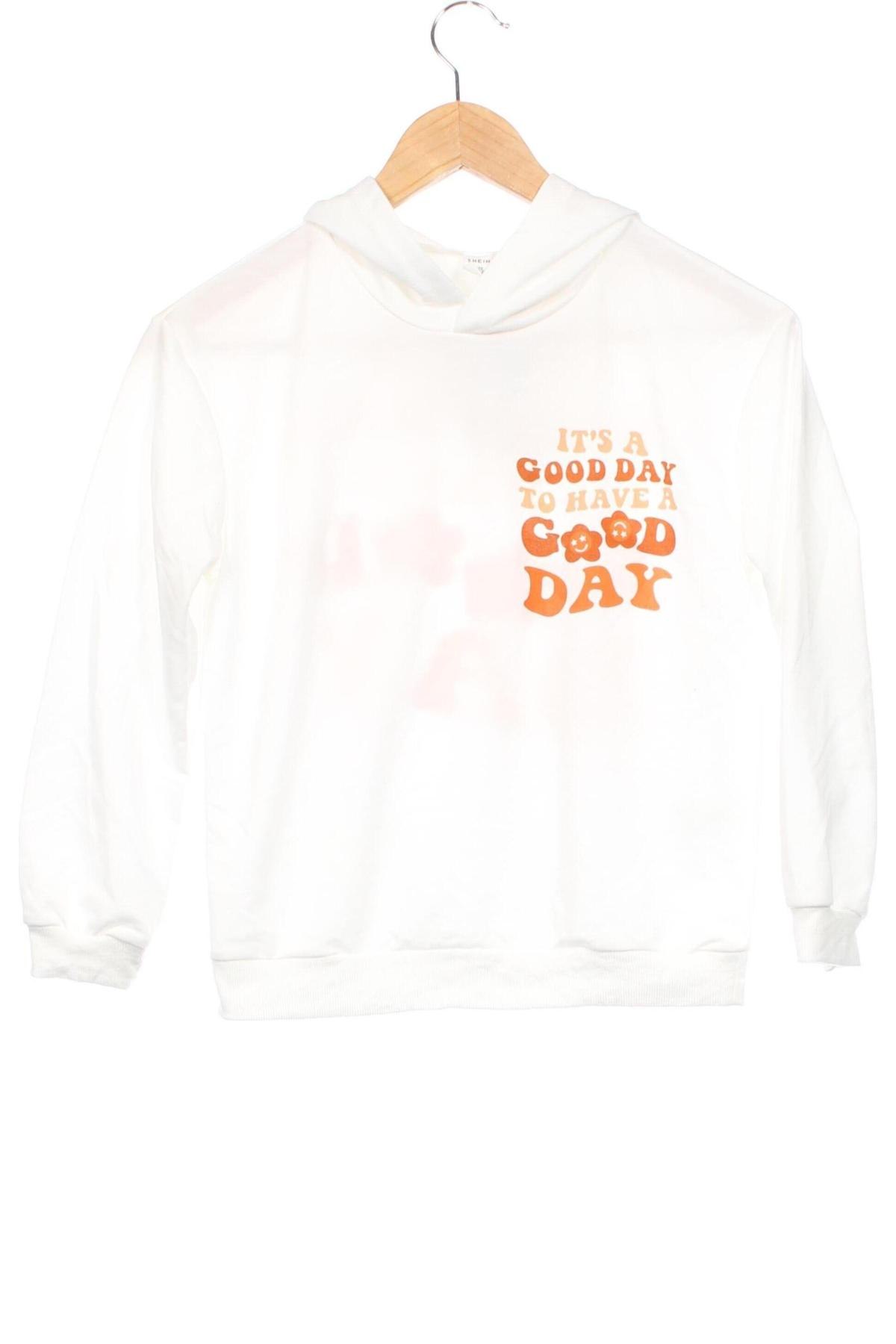 Kinder Sweatshirts SHEIN, Größe 11-12y/ 152-158 cm, Farbe Weiß, Preis € 5,99