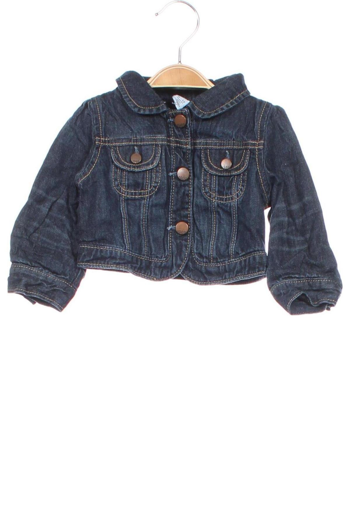 Kinder Jeansjacke Gap Baby, Größe 3-6m/ 62-68 cm, Farbe Blau, Preis 12,49 €