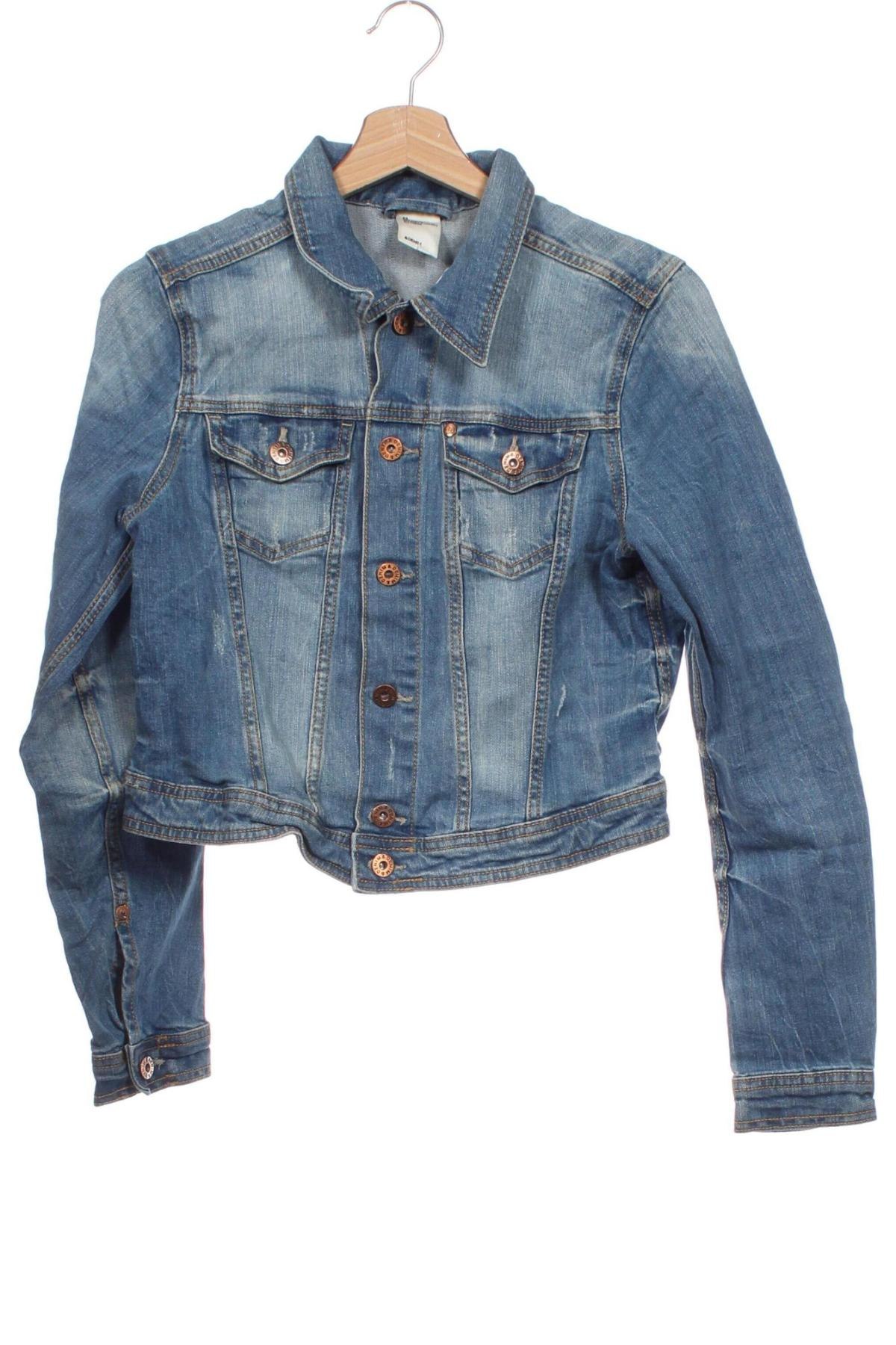 Kinder Jeansjacke H&M, Größe 14-15y/ 168-170 cm, Farbe Blau, Preis € 7,99