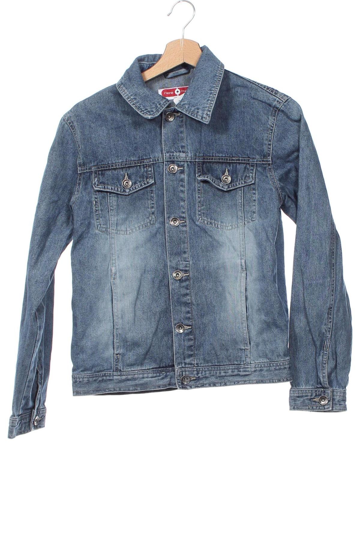 Kinder Jeansjacke Here+There, Größe 11-12y/ 152-158 cm, Farbe Blau, Preis 9,99 €