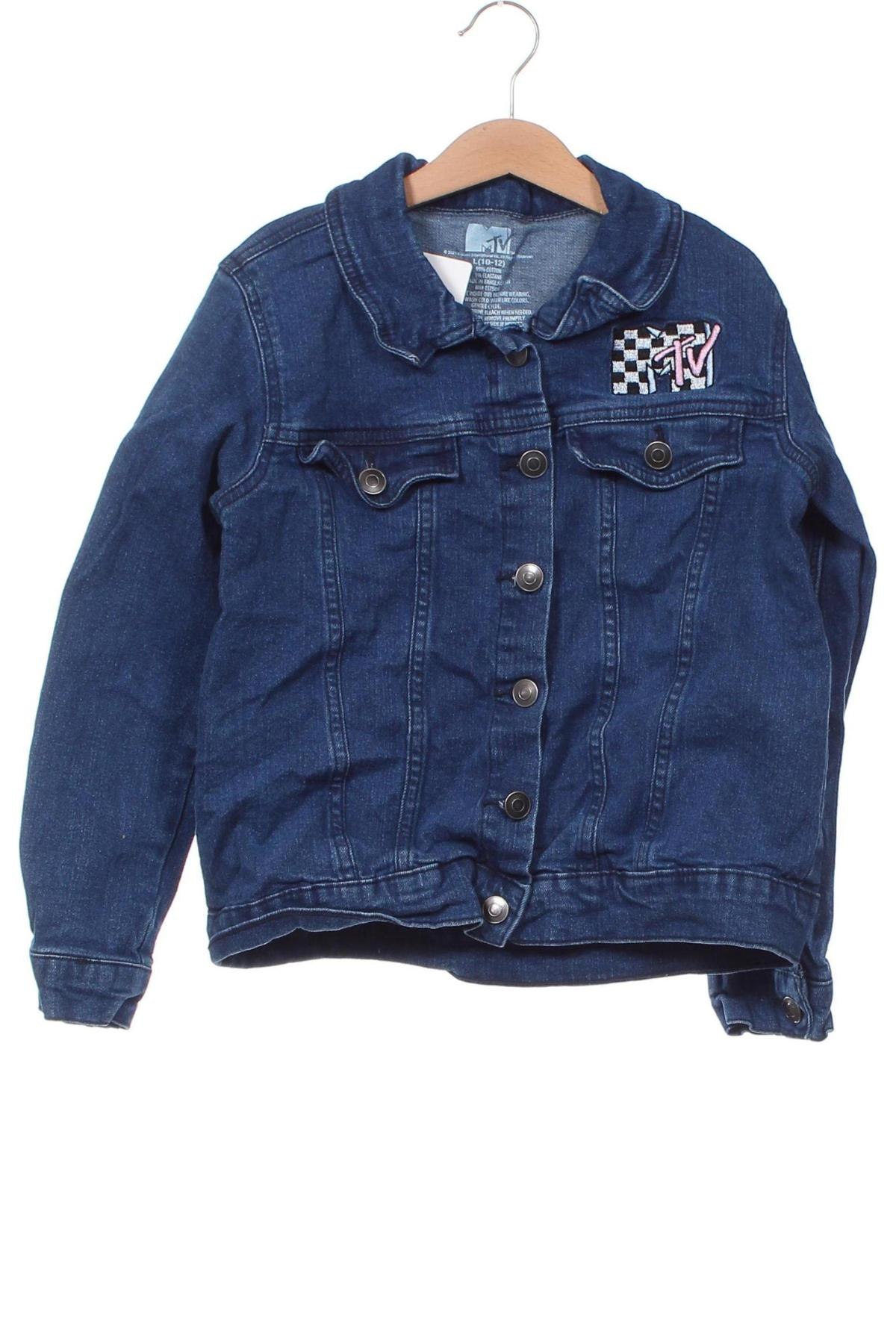 Kinder Jeansjacke Mtv, Größe 10-11y/ 146-152 cm, Farbe Blau, Preis 9,99 €