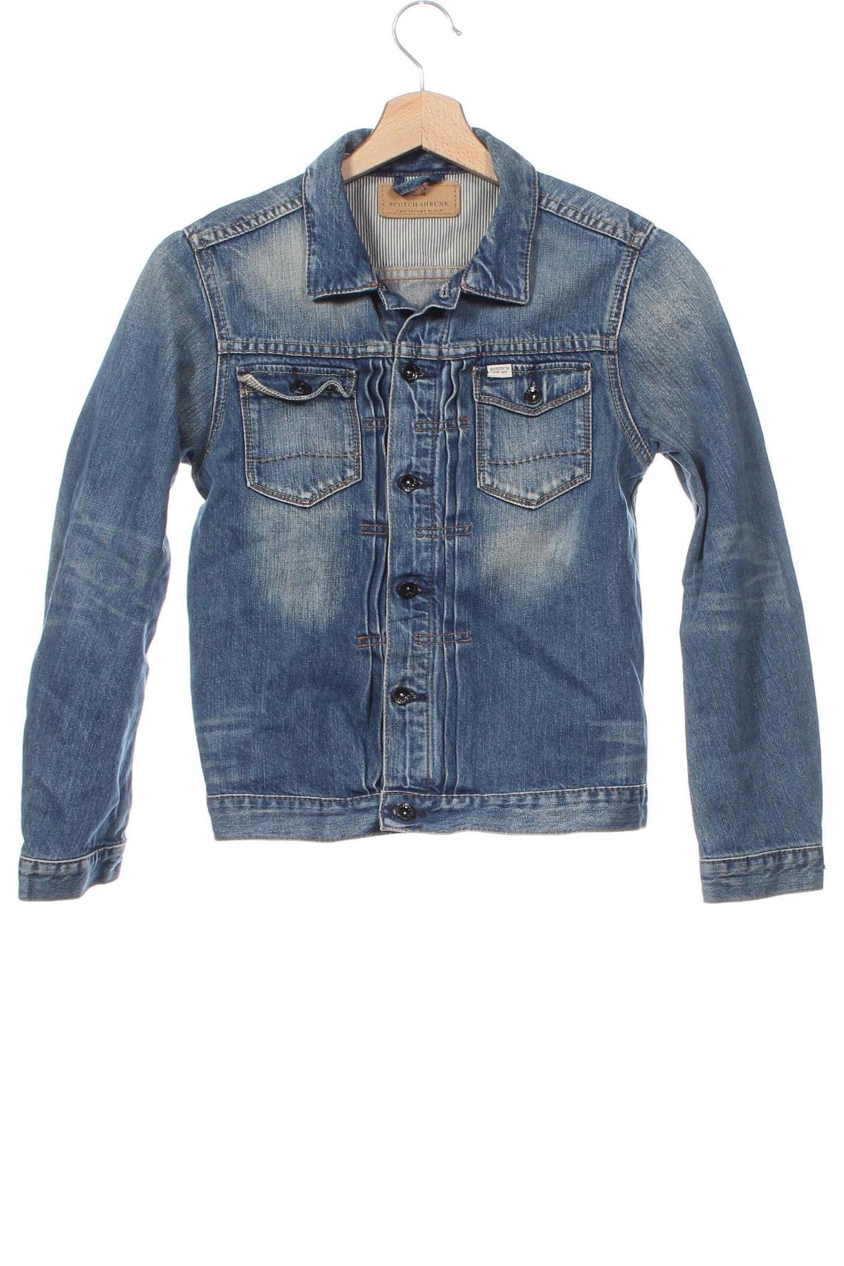 Kinder Jeansjacke Scotch Shrunk, Größe 9-10y/ 140-146 cm, Farbe Blau, Preis 15,72 €