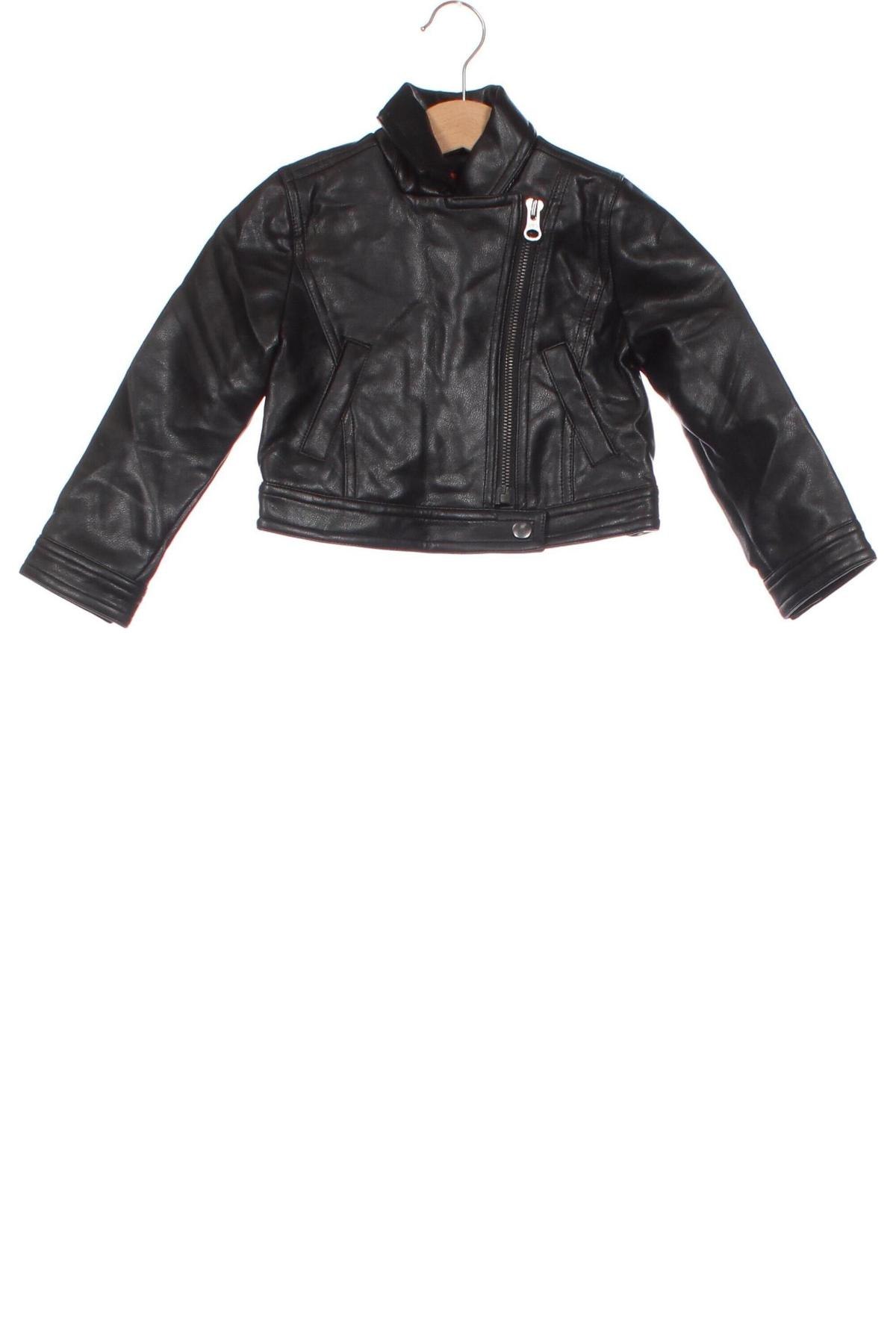 Kinder Lederjacke Joe Fresh, Größe 18-24m/ 86-98 cm, Farbe Schwarz, Preis € 13,99