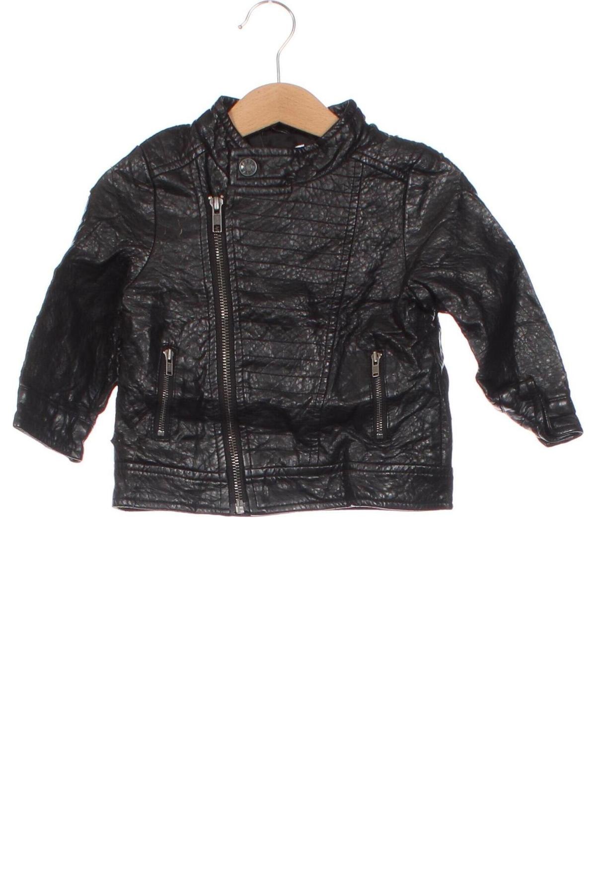 Kinder Lederjacke Joe Fresh, Größe 12-18m/ 80-86 cm, Farbe Schwarz, Preis 8,99 €