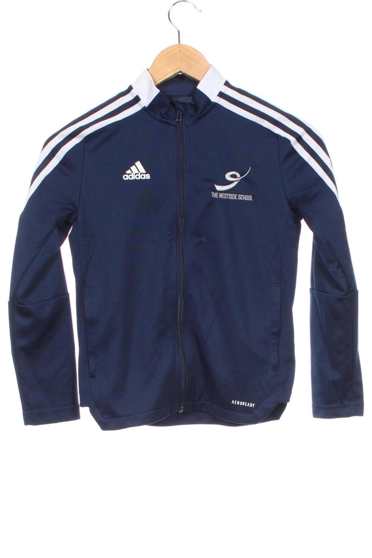 Bluză de trening, pentru copii Adidas, Mărime 9-10y/ 140-146 cm, Culoare Albastru, Preț 115,99 Lei