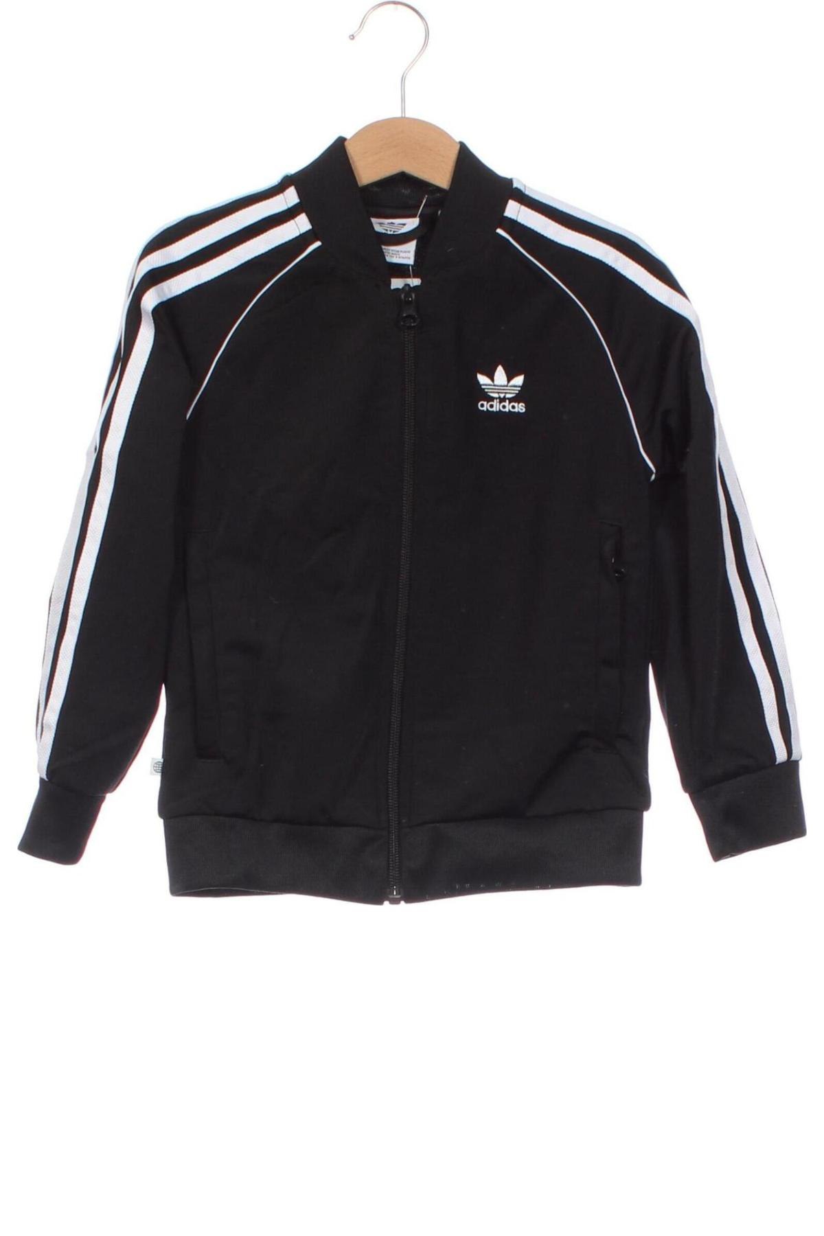 Детско спортно горнище Adidas Originals, Размер 5-6y/ 116-122 см, Цвят Черен, Цена 17,99 лв.