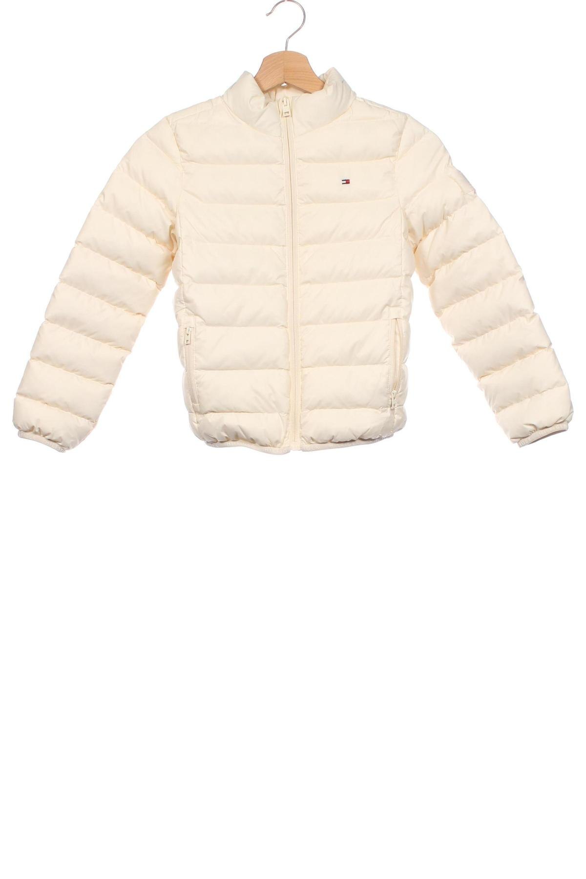 Dziecięca kurtka Tommy Hilfiger, Rozmiar 7-8y/ 128-134 cm, Kolor ecru, Cena 759,99 zł