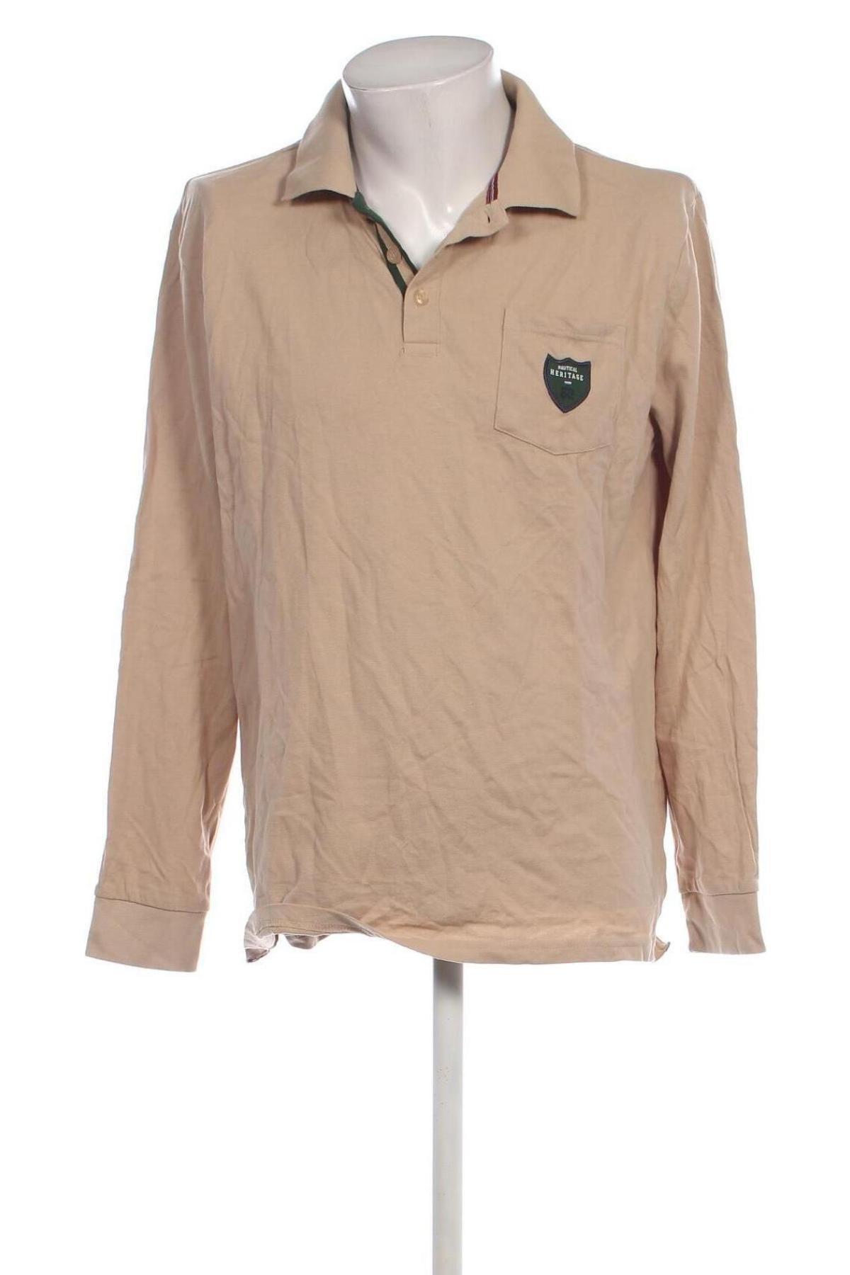 Herren Shirt, Größe L, Farbe Beige, Preis 5,99 €