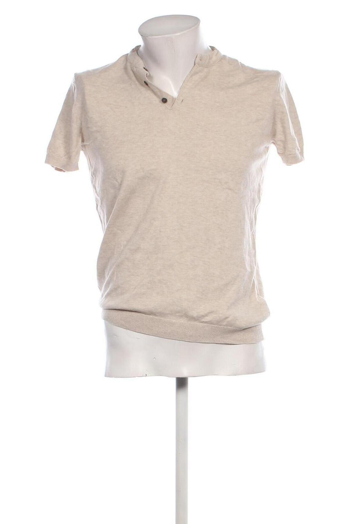 Herren Shirt Massimo Dutti, Größe M, Farbe Beige, Preis 14,99 €