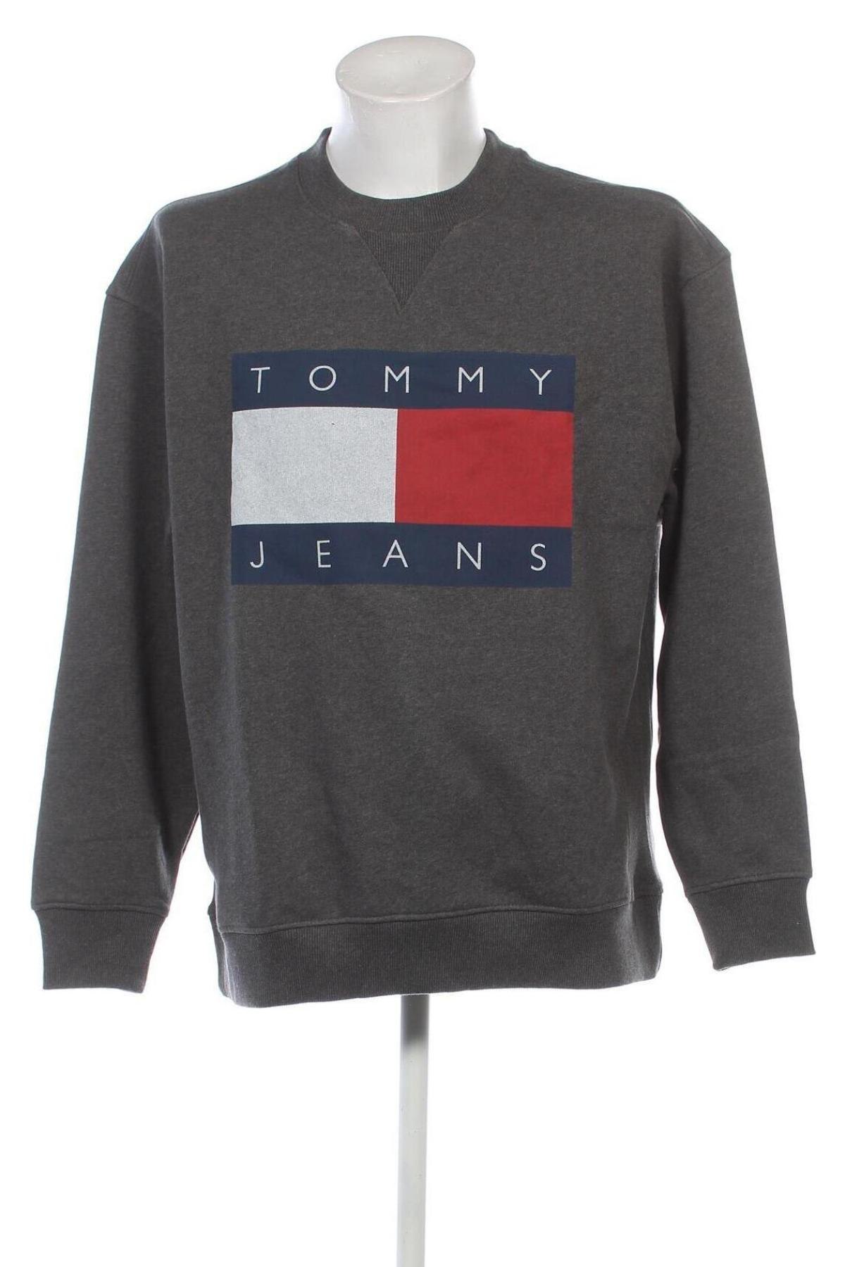 Bluză de bărbați Tommy Jeans, Mărime L, Culoare Gri, Preț 246,99 Lei