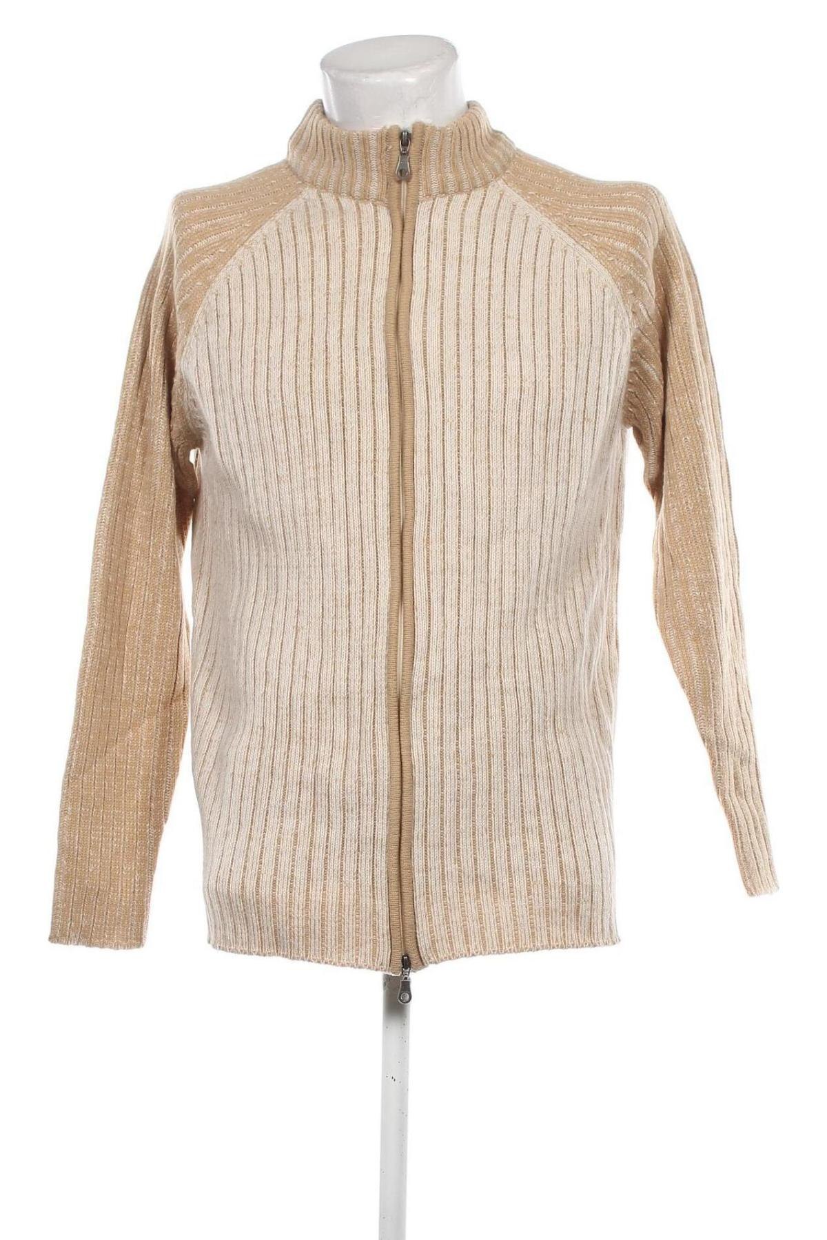 Herren Strickjacke, Größe L, Farbe Beige, Preis 27,49 €