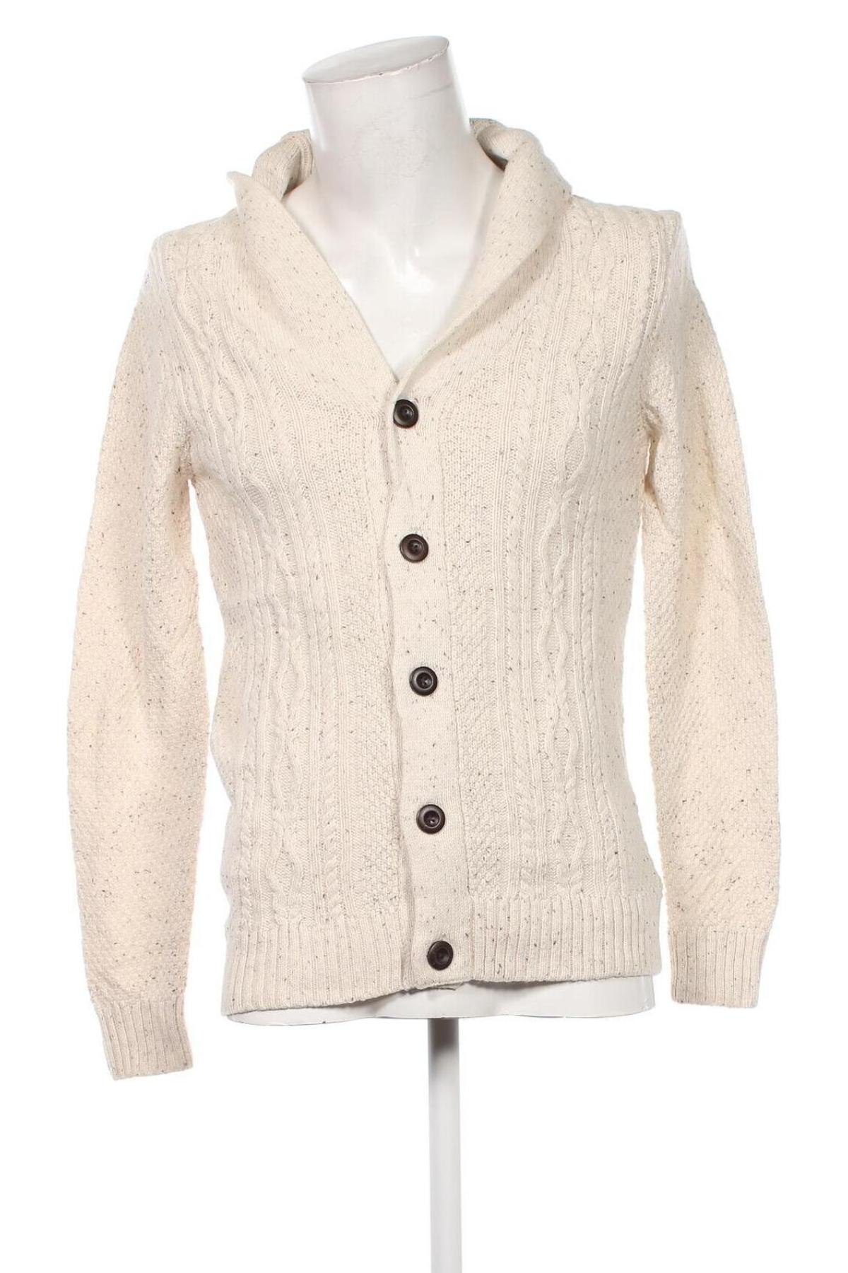 Herren Strickjacke, Größe S, Farbe Beige, Preis € 16,99