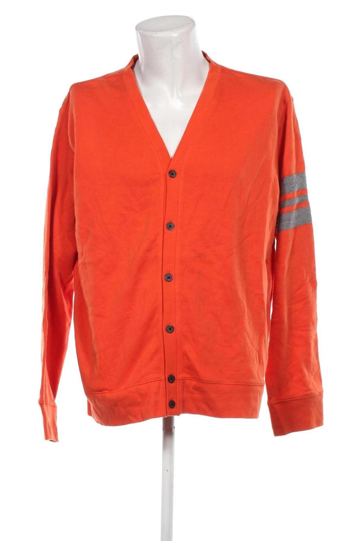 Herren Strickjacke John Bartlett, Größe XL, Farbe Orange, Preis € 12,49