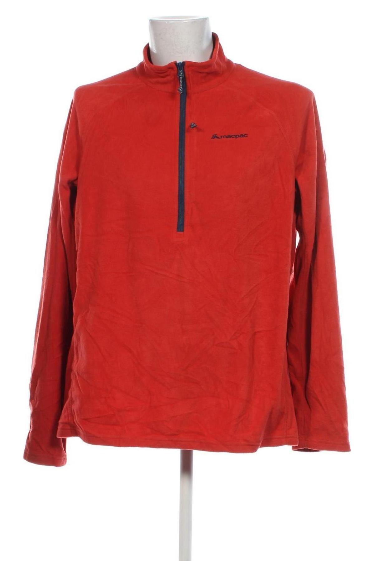 Herren Fleece Shirt Macpac, Größe 3XL, Farbe Orange, Preis € 24,99