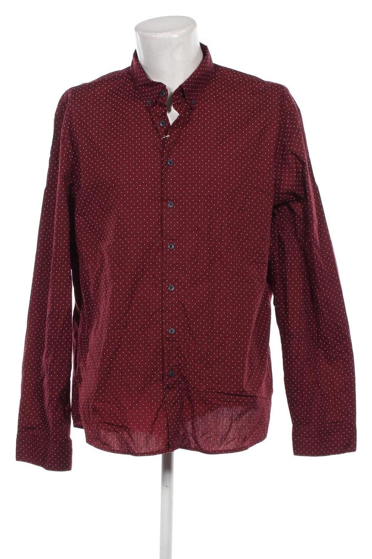 Herrenhemd Angelo Litrico, Größe XXL, Farbe Rot, Preis 10,49 €