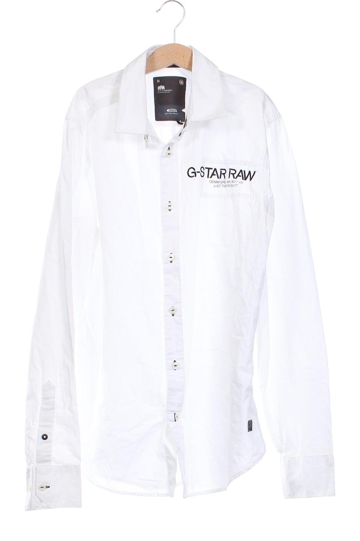 Pánska košeľa  G-Star Raw, Veľkosť M, Farba Biela, Cena  55,92 €