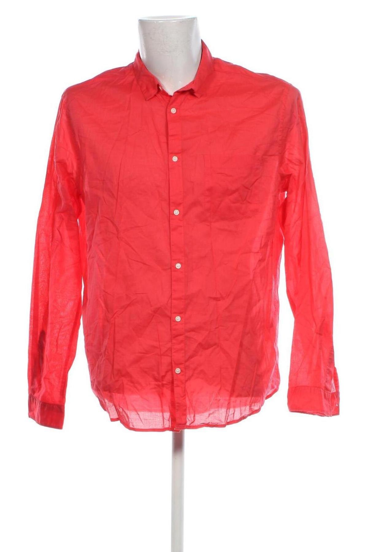 Herrenhemd H&M, Größe L, Farbe Rot, Preis € 8,49