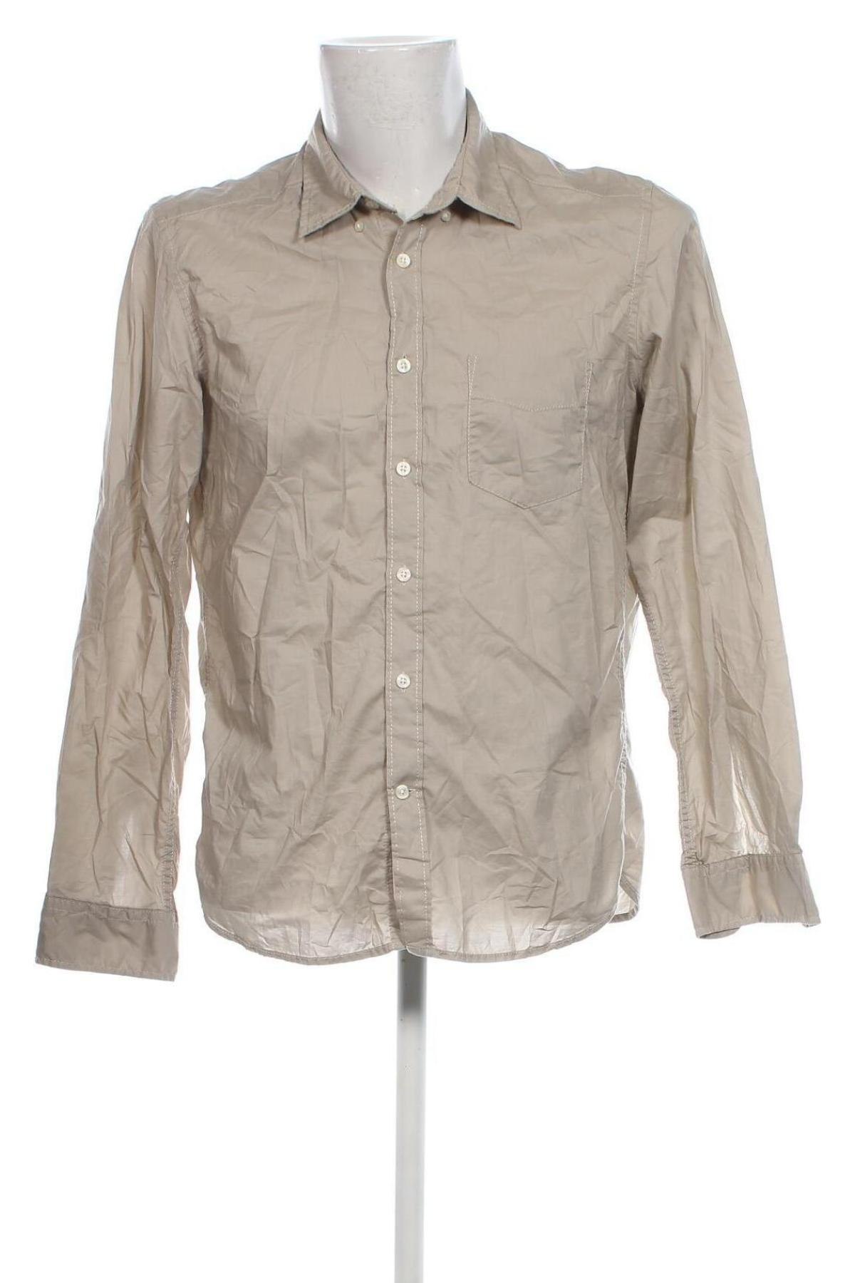 Herrenhemd H&M, Größe M, Farbe Beige, Preis € 7,49