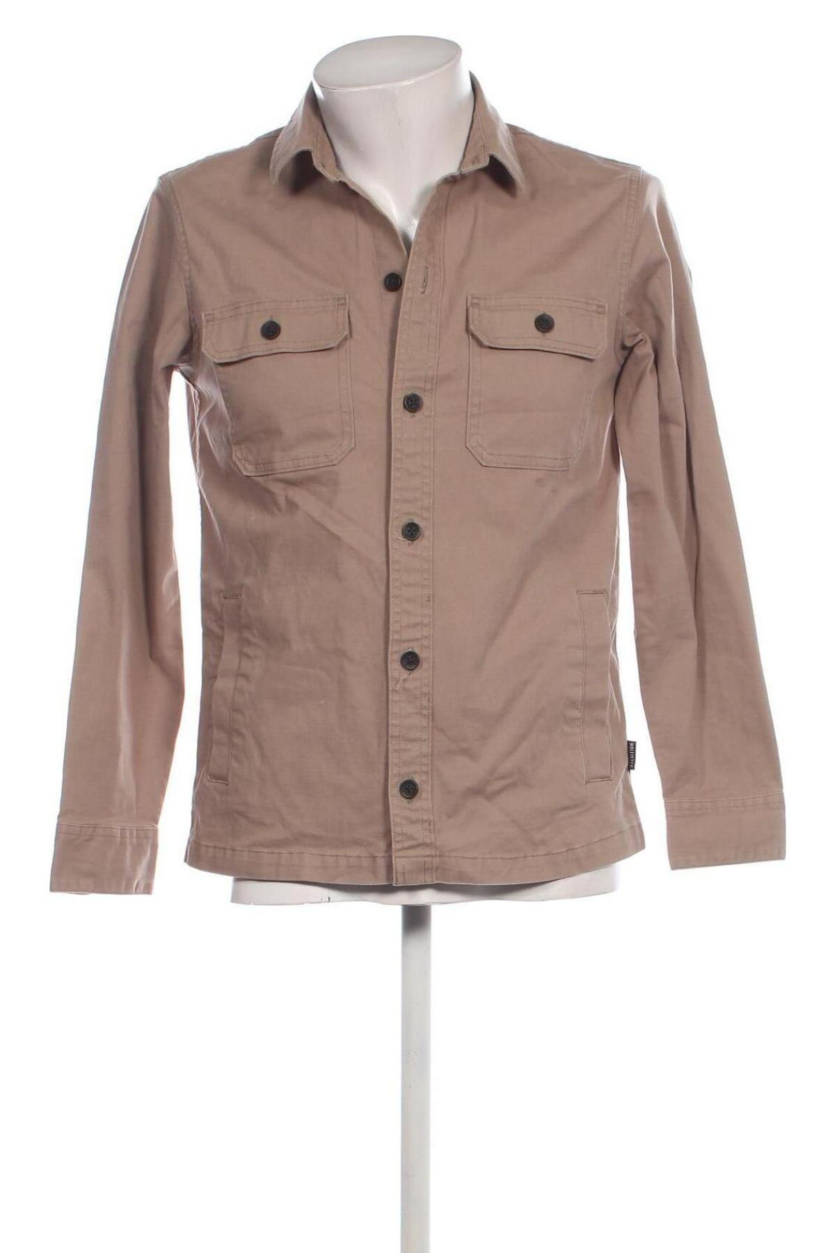 Herrenhemd Hollister, Größe S, Farbe Beige, Preis € 20,54