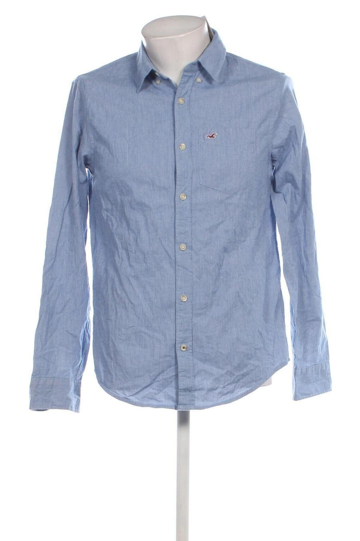 Herrenhemd Hollister, Größe M, Farbe Blau, Preis 12,49 €