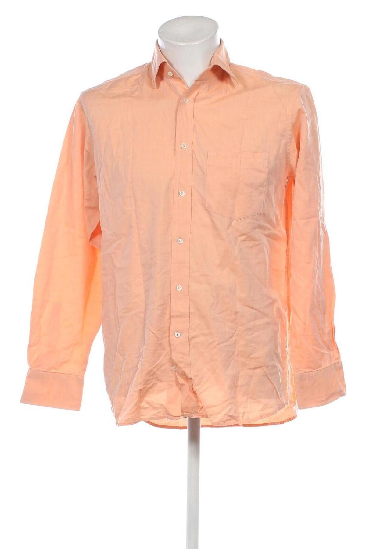 Herrenhemd Jacques Britt, Größe M, Farbe Orange, Preis 9,99 €