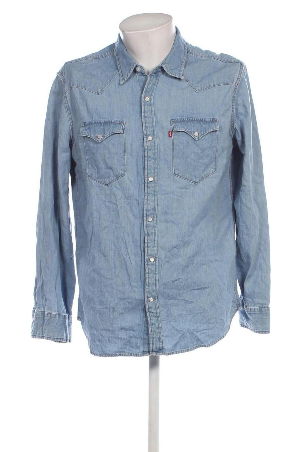 Herrenhemd Levi's, Größe L, Farbe Blau, Preis € 19,49