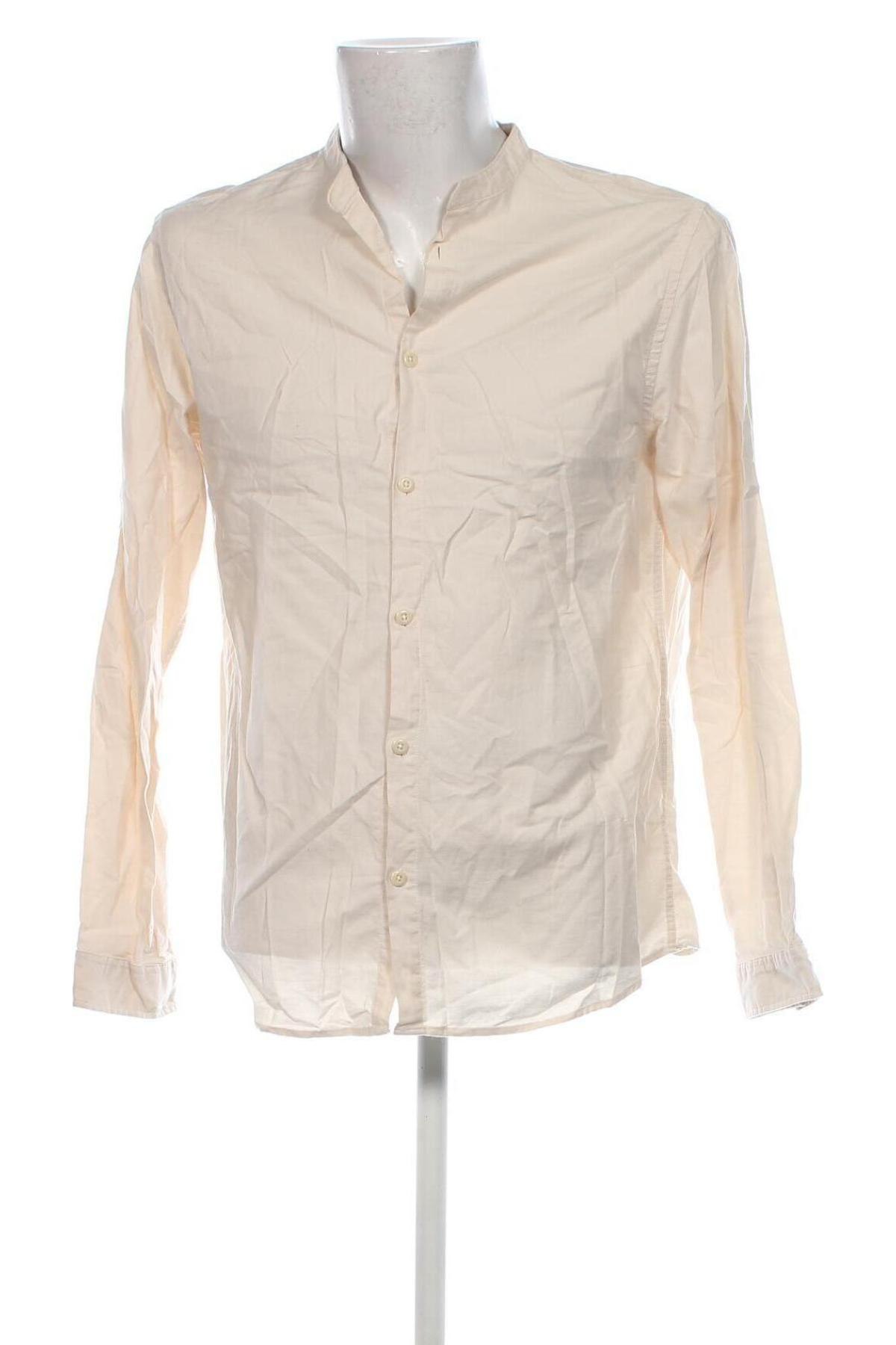 Herrenhemd Selected Homme, Größe L, Farbe Beige, Preis € 14,99