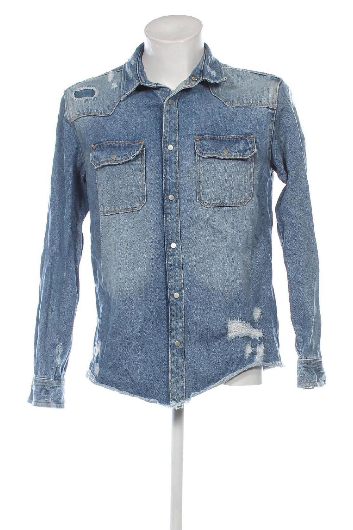 Herrenhemd Zara, Größe L, Farbe Blau, Preis € 12,49