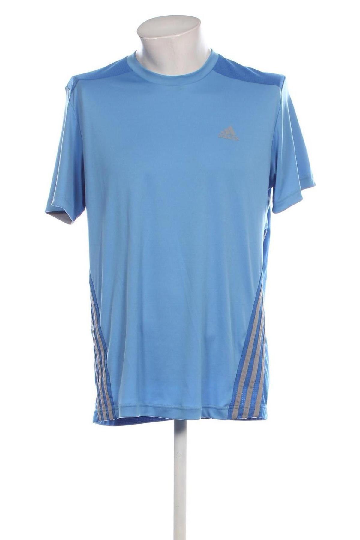 Herren T-Shirt Adidas, Größe L, Farbe Blau, Preis 7,99 €