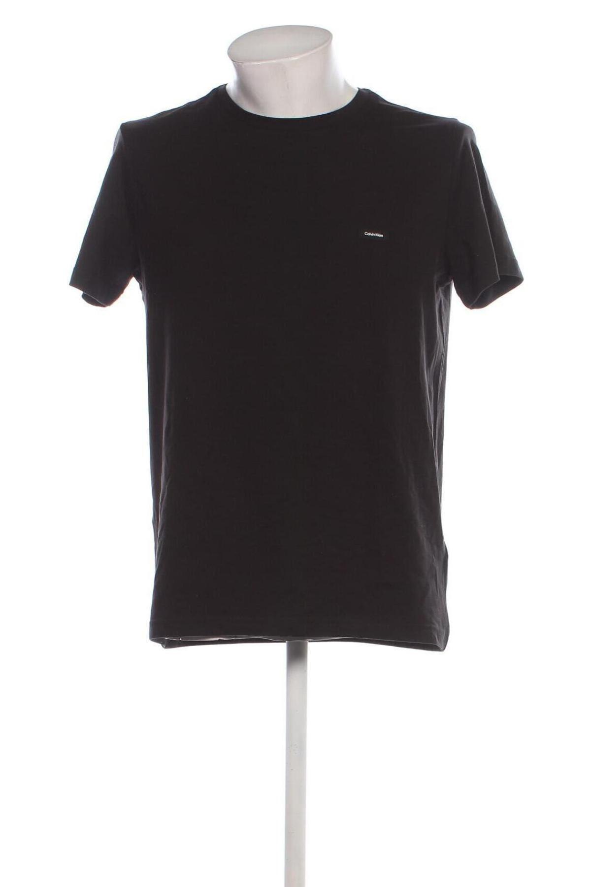 Męski T-shirt Calvin Klein, Rozmiar XL, Kolor Czarny, Cena 170,99 zł