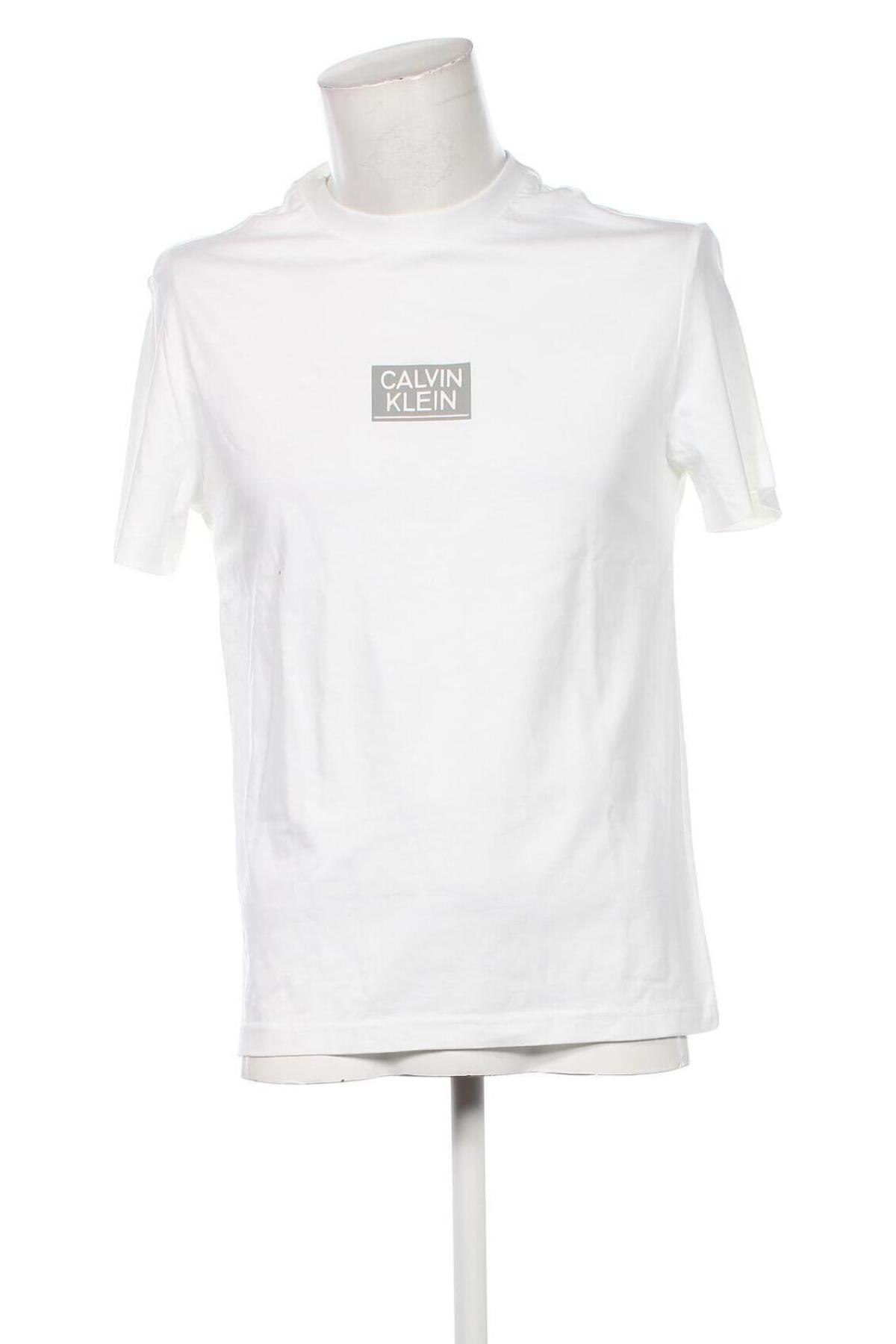 Herren T-Shirt Calvin Klein, Größe S, Farbe Ecru, Preis € 37,99