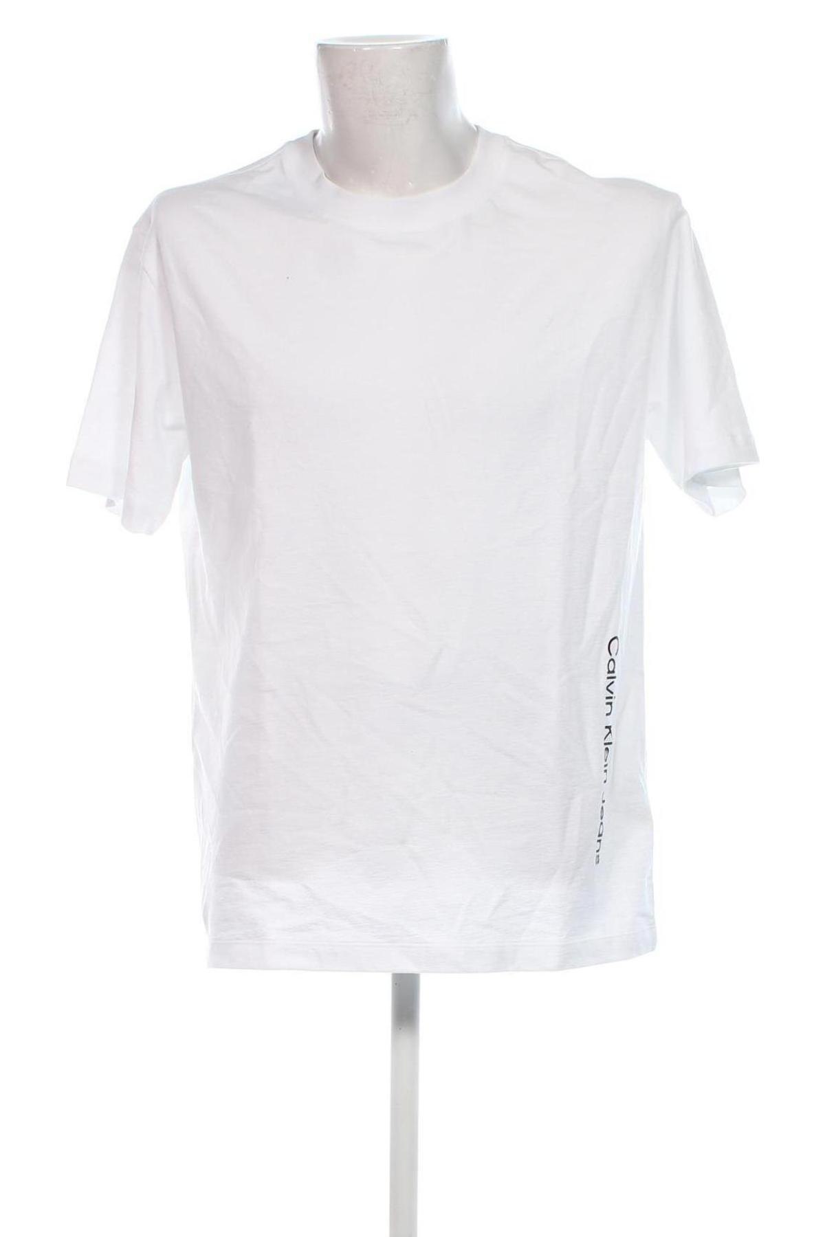 Herren T-Shirt Calvin Klein Jeans, Größe M, Farbe Weiß, Preis € 53,99