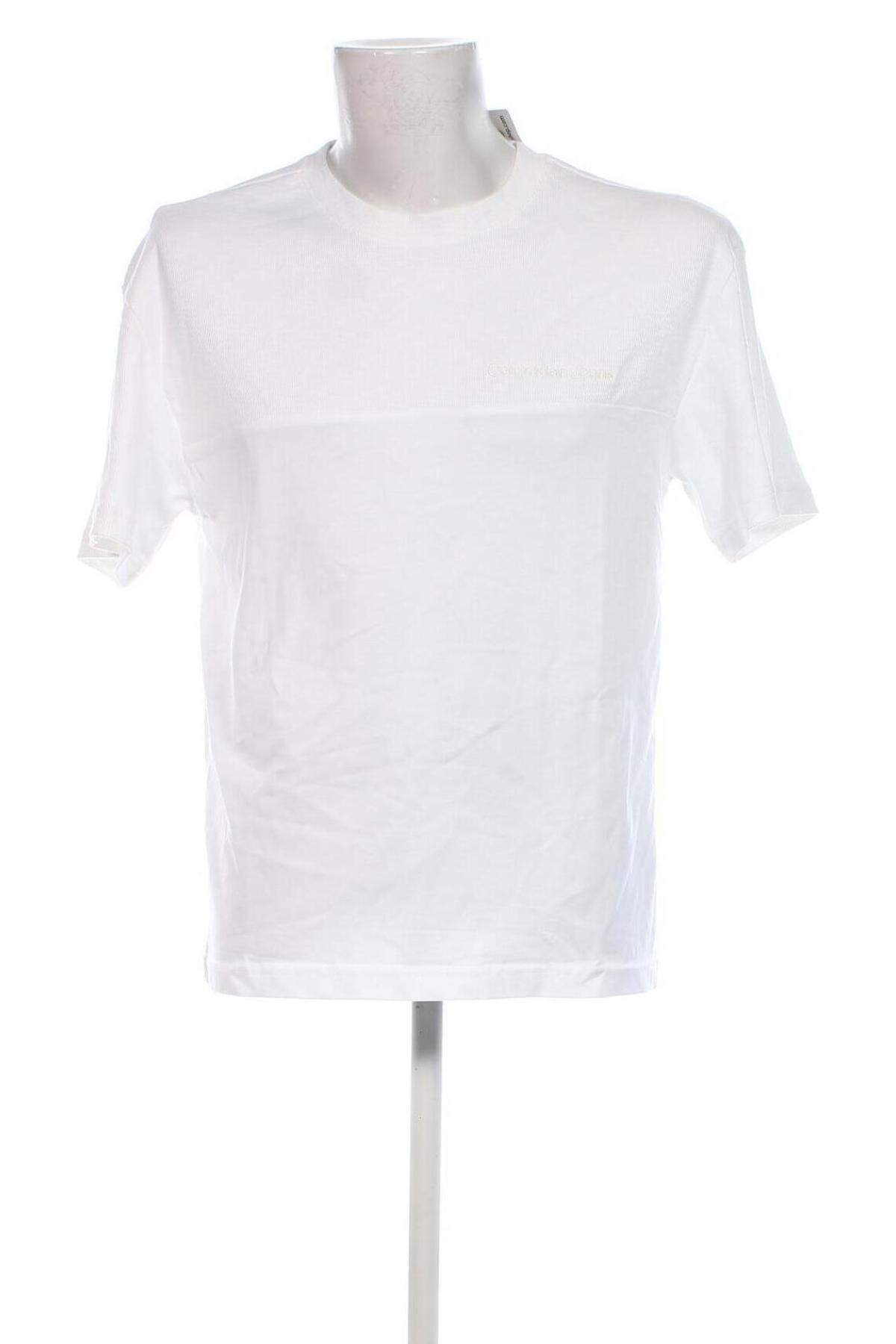 Herren T-Shirt Calvin Klein Jeans, Größe S, Farbe Weiß, Preis € 40,49