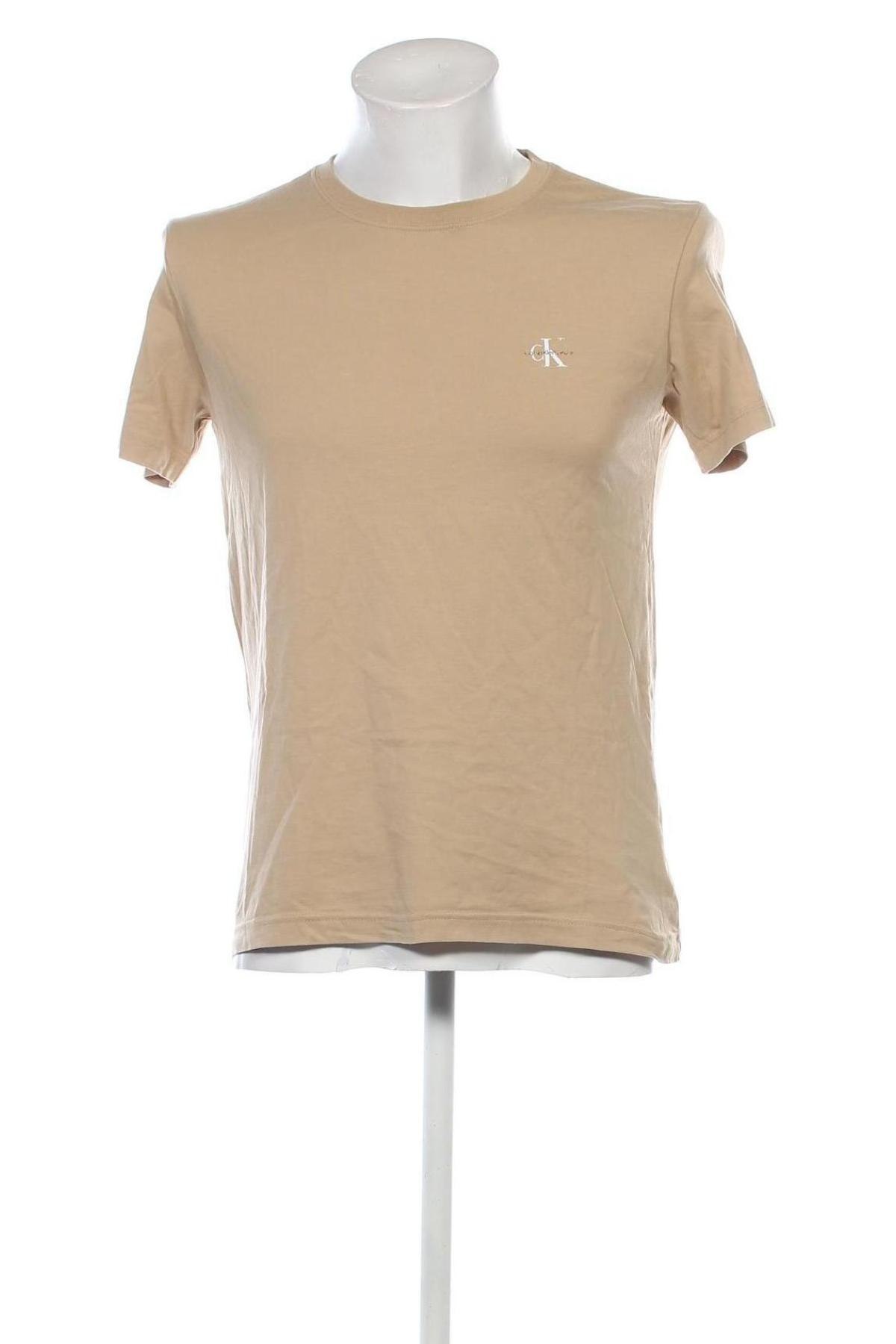 Ανδρικό t-shirt Calvin Klein Jeans, Μέγεθος S, Χρώμα  Μπέζ, Τιμή 50,99 €