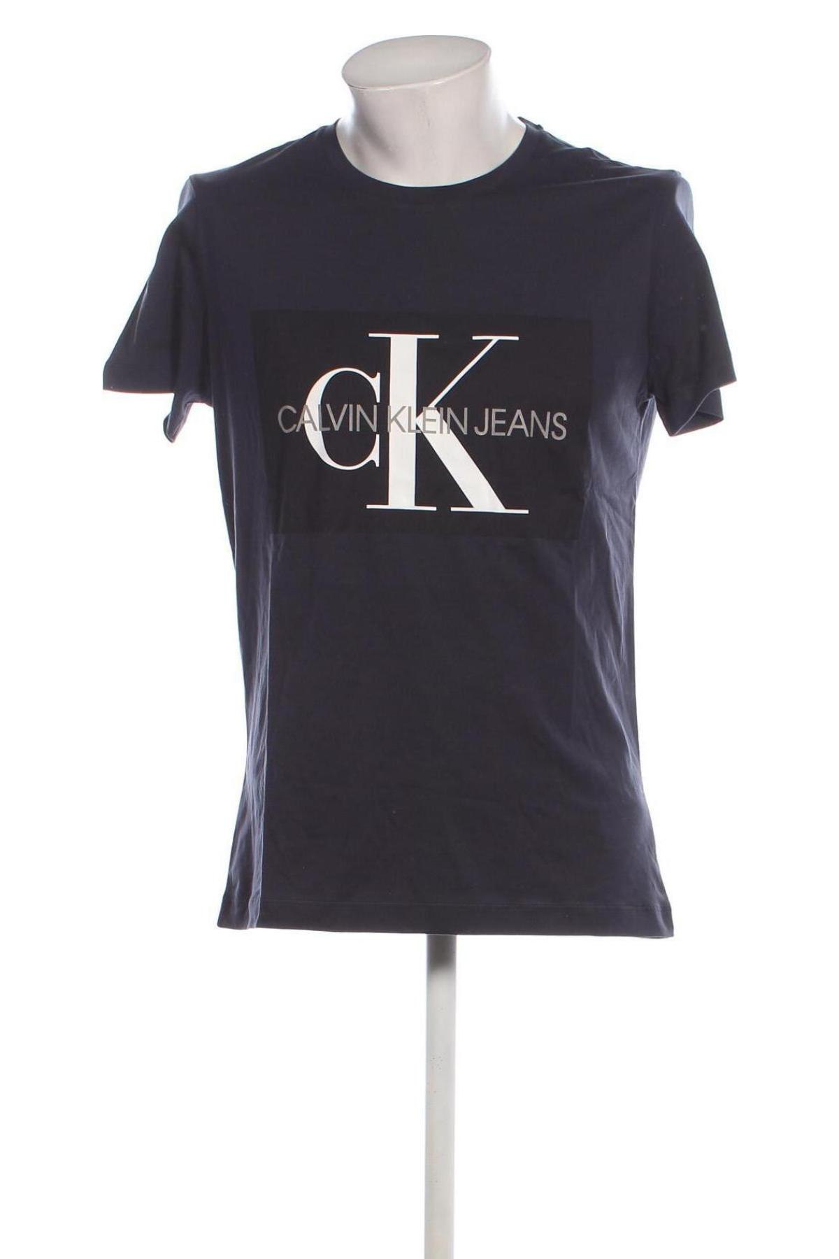 Pánske tričko  Calvin Klein Jeans, Veľkosť M, Farba Modrá, Cena  32,95 €