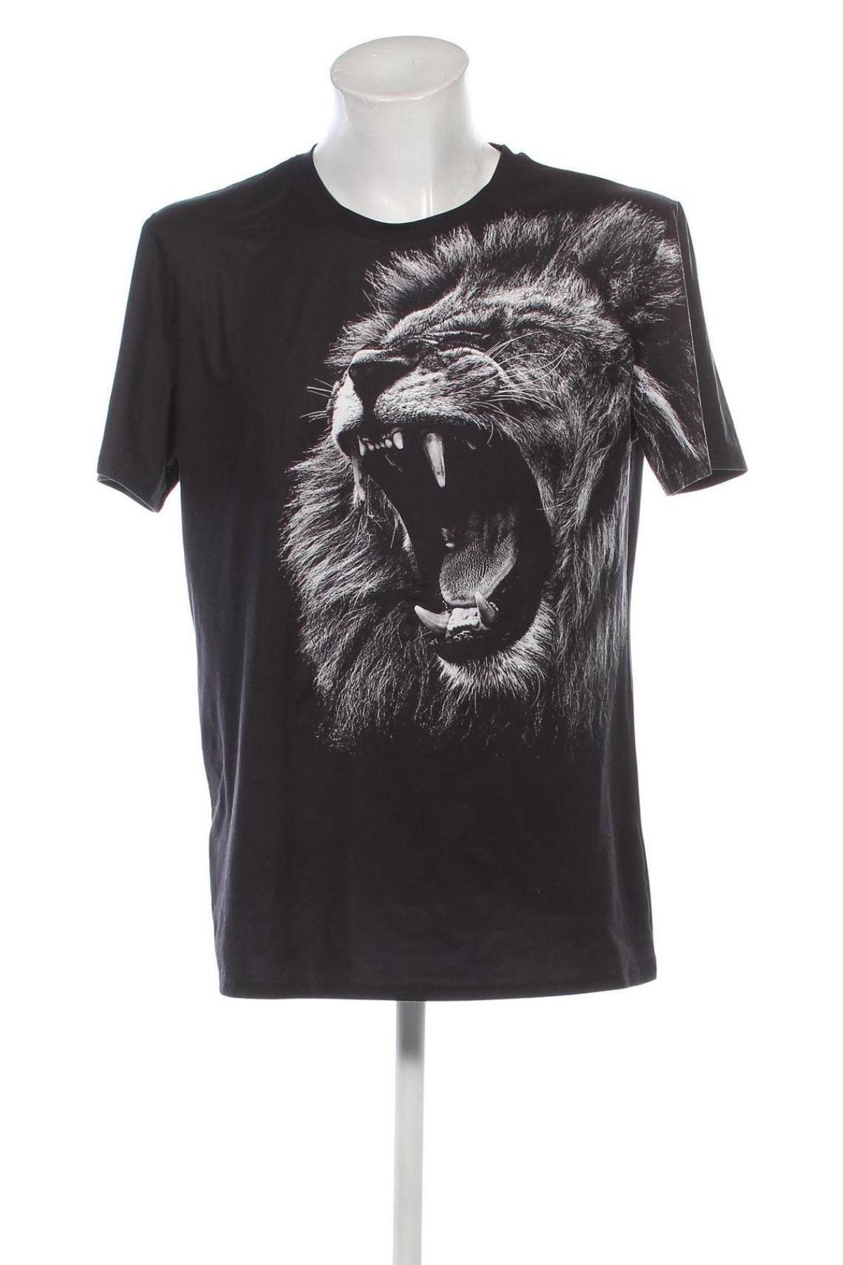 Męski T-shirt SHEIN, Rozmiar L, Kolor Czarny, Cena 39,99 zł