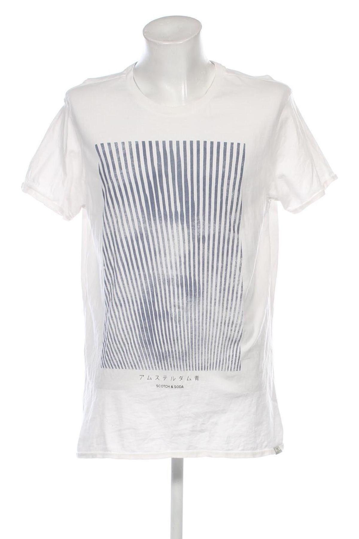 Ανδρικό t-shirt Scotch & Soda, Μέγεθος XXL, Χρώμα Λευκό, Τιμή 33,99 €