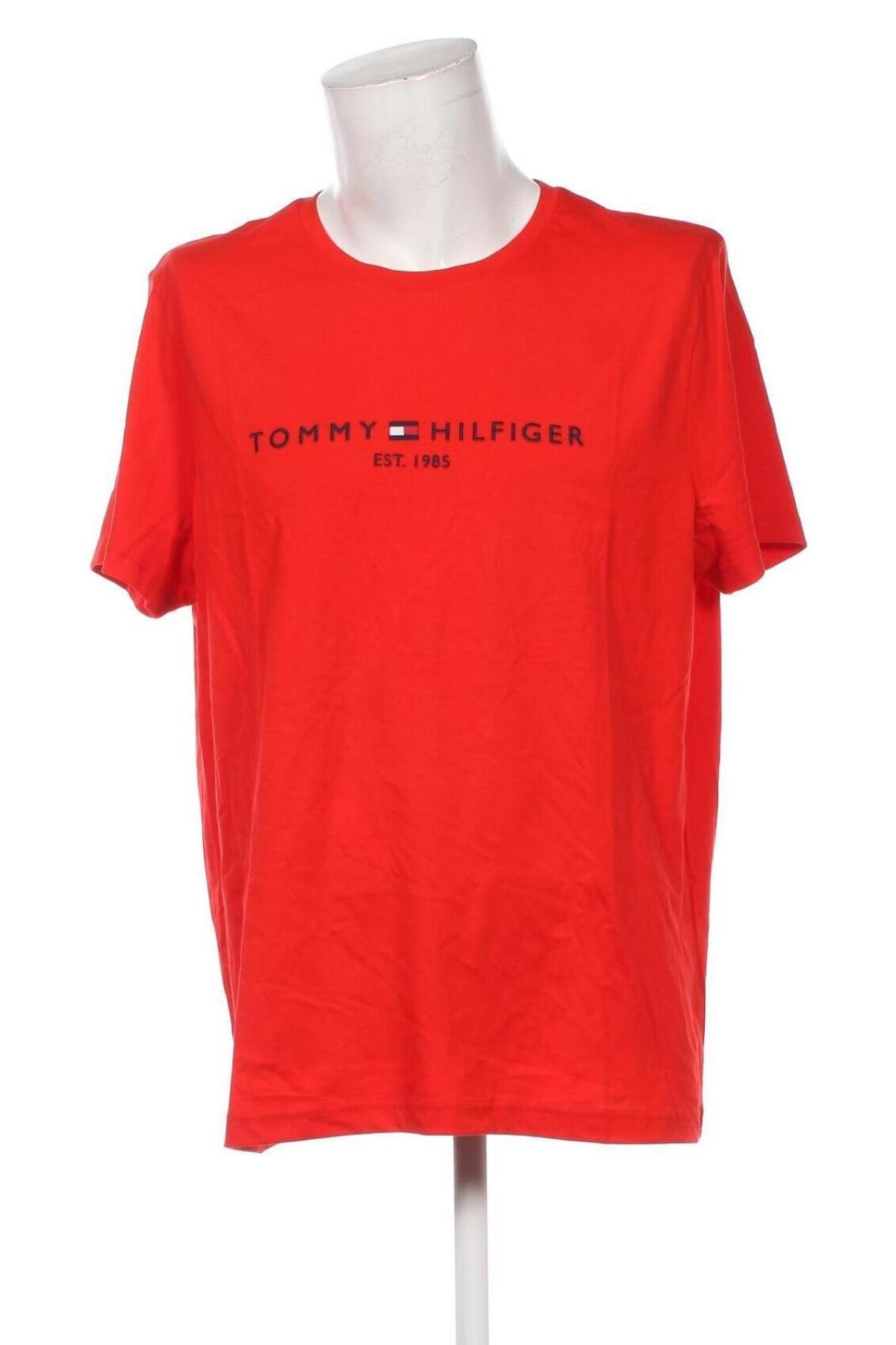 Ανδρικό t-shirt Tommy Hilfiger, Μέγεθος 3XL, Χρώμα Κόκκινο, Τιμή 50,99 €