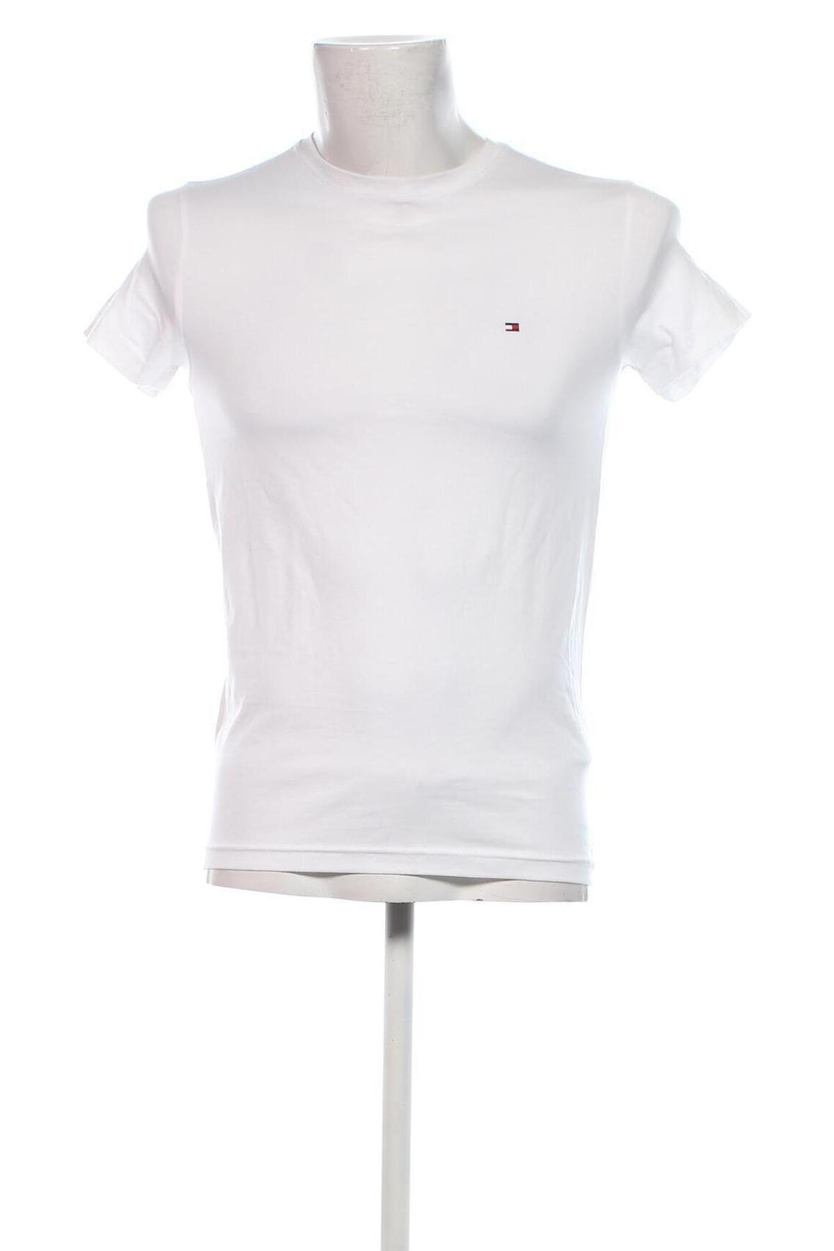 Męski T-shirt Tommy Hilfiger, Rozmiar XS, Kolor Biały, Cena 157,99 zł