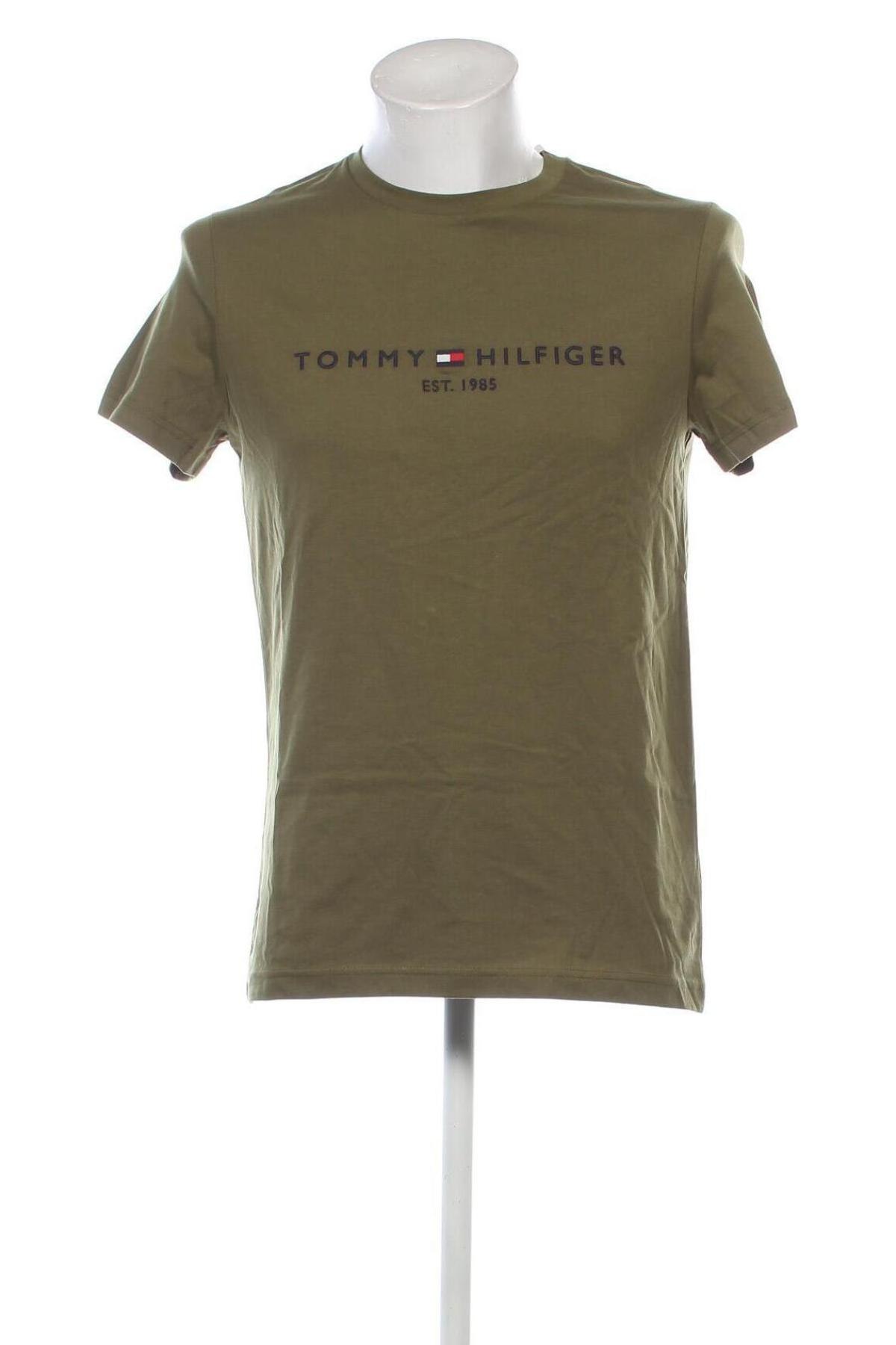 Tricou de bărbați Tommy Hilfiger, Mărime M, Culoare Verde, Preț 253,99 Lei