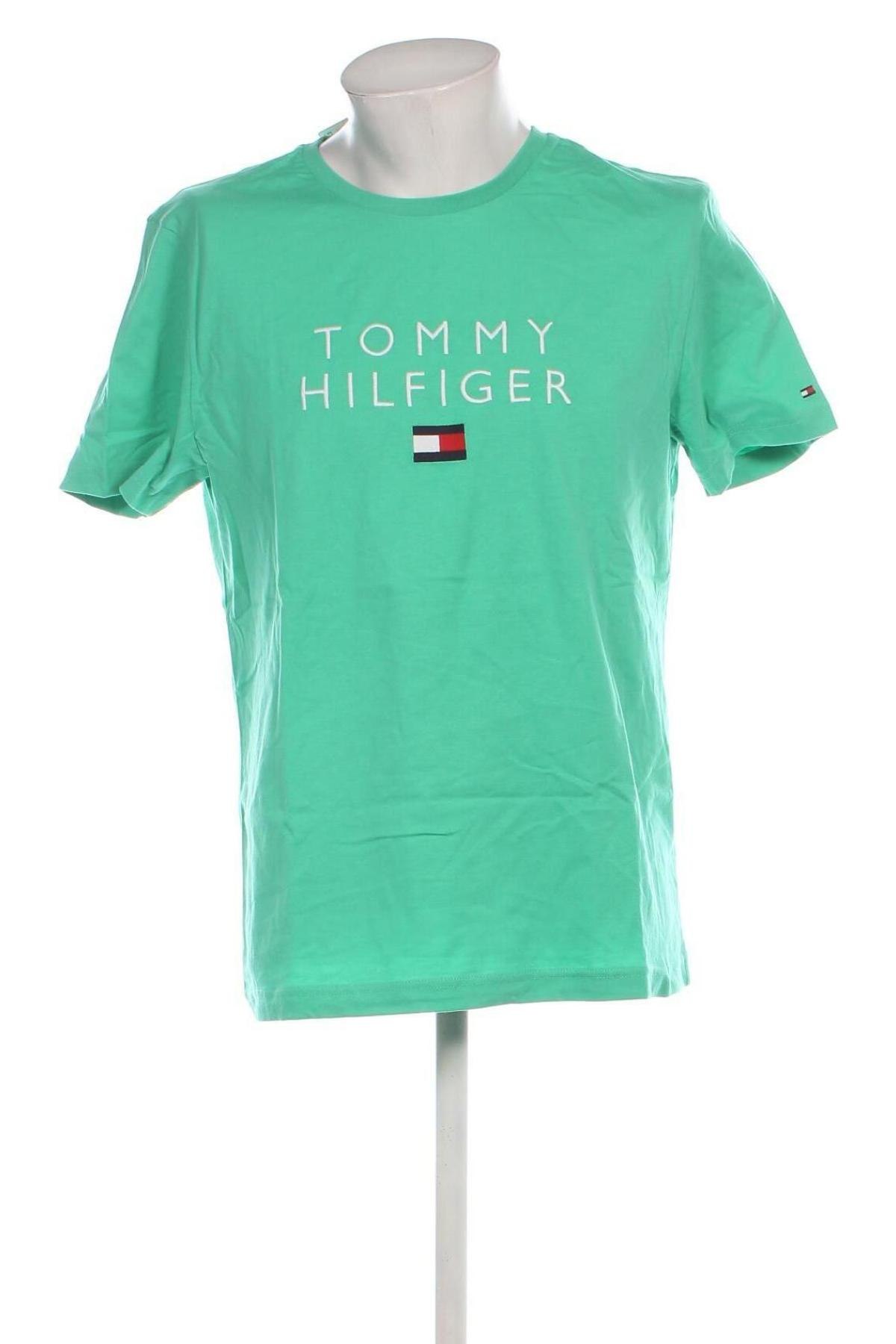 Pánske tričko  Tommy Hilfiger, Veľkosť XL, Farba Zelená, Cena  27,95 €