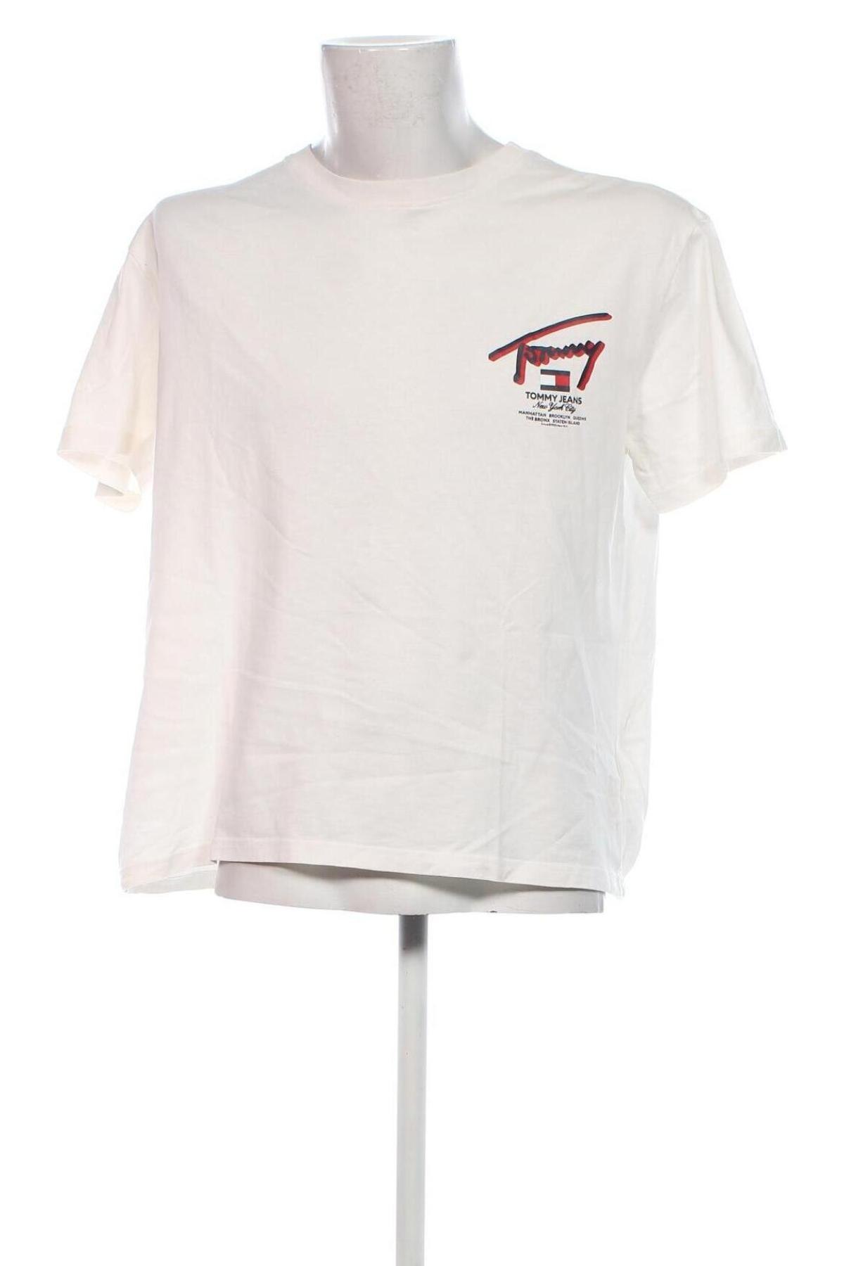 Ανδρικό t-shirt Tommy Jeans, Μέγεθος L, Χρώμα Λευκό, Τιμή 35,99 €