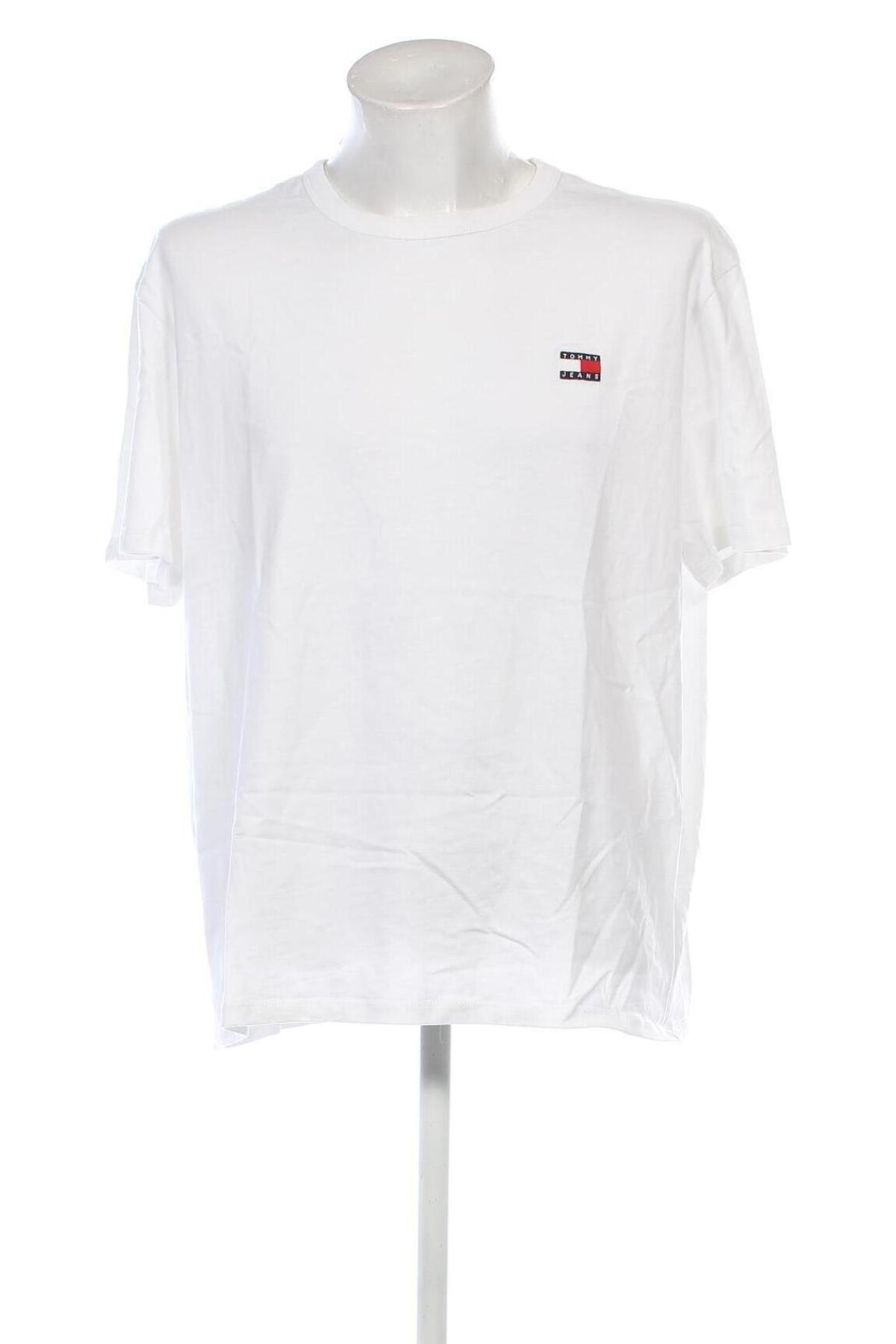 Męski T-shirt Tommy Jeans, Rozmiar XXL, Kolor Biały, Cena 262,99 zł