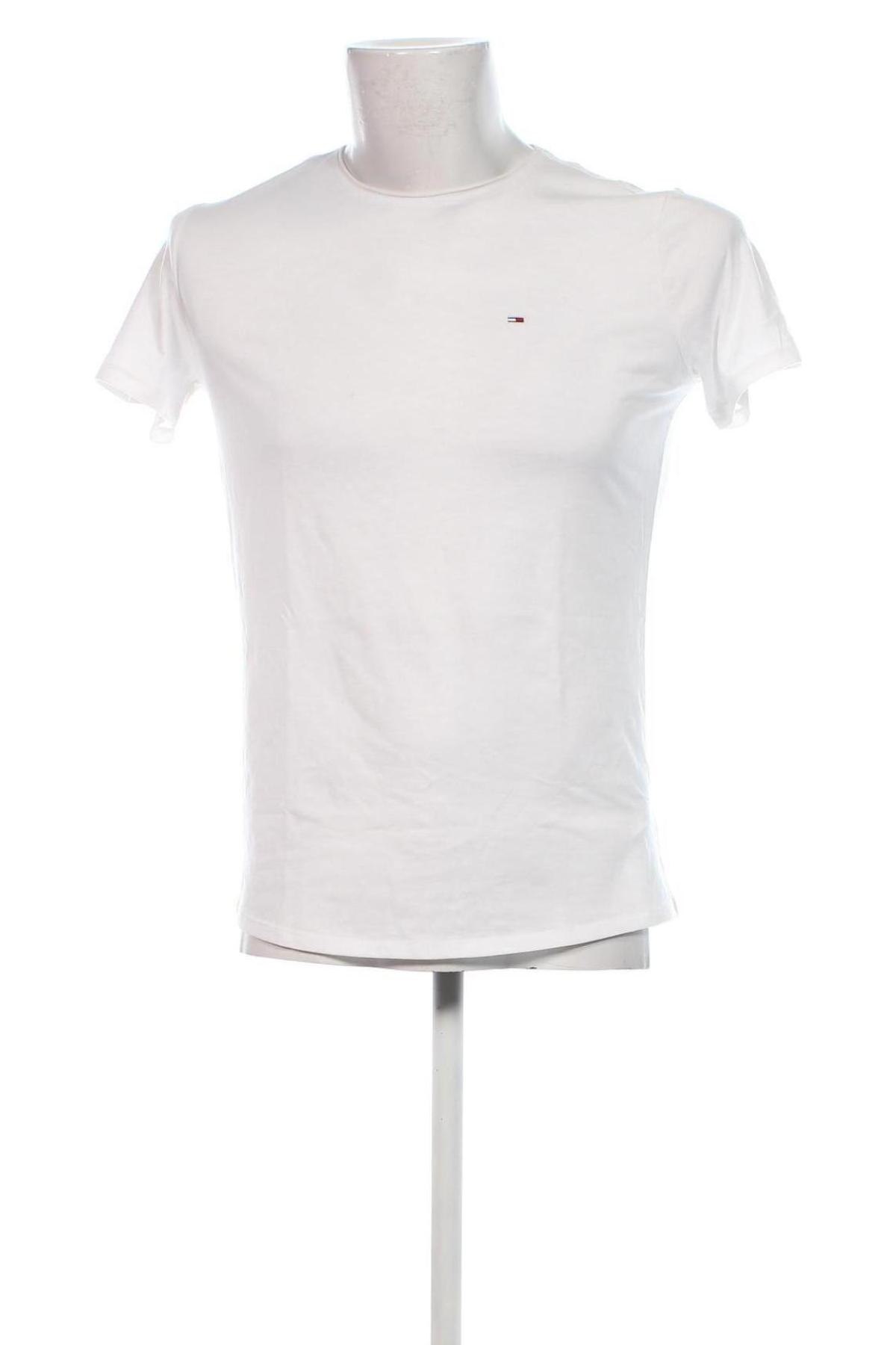 Herren T-Shirt Tommy Jeans, Größe S, Farbe Weiß, Preis 53,99 €