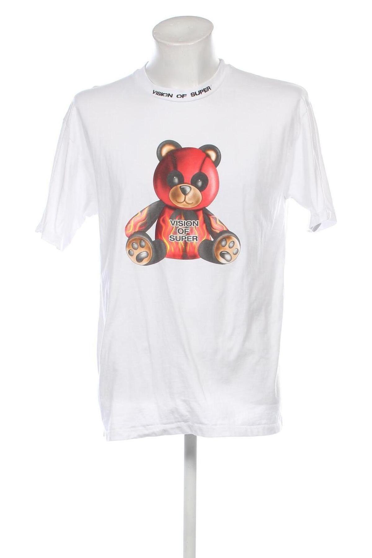 Ανδρικό t-shirt VISION OF SUPER, Μέγεθος M, Χρώμα Λευκό, Τιμή 53,49 €